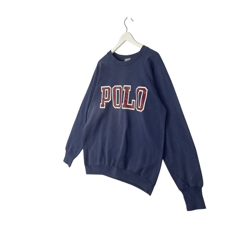 Designer × Vintage vintage Hoodie/sweater polo Ralph Lauren big spell out Size US M / EU 48-50 / 2 - 2 Thumbnail