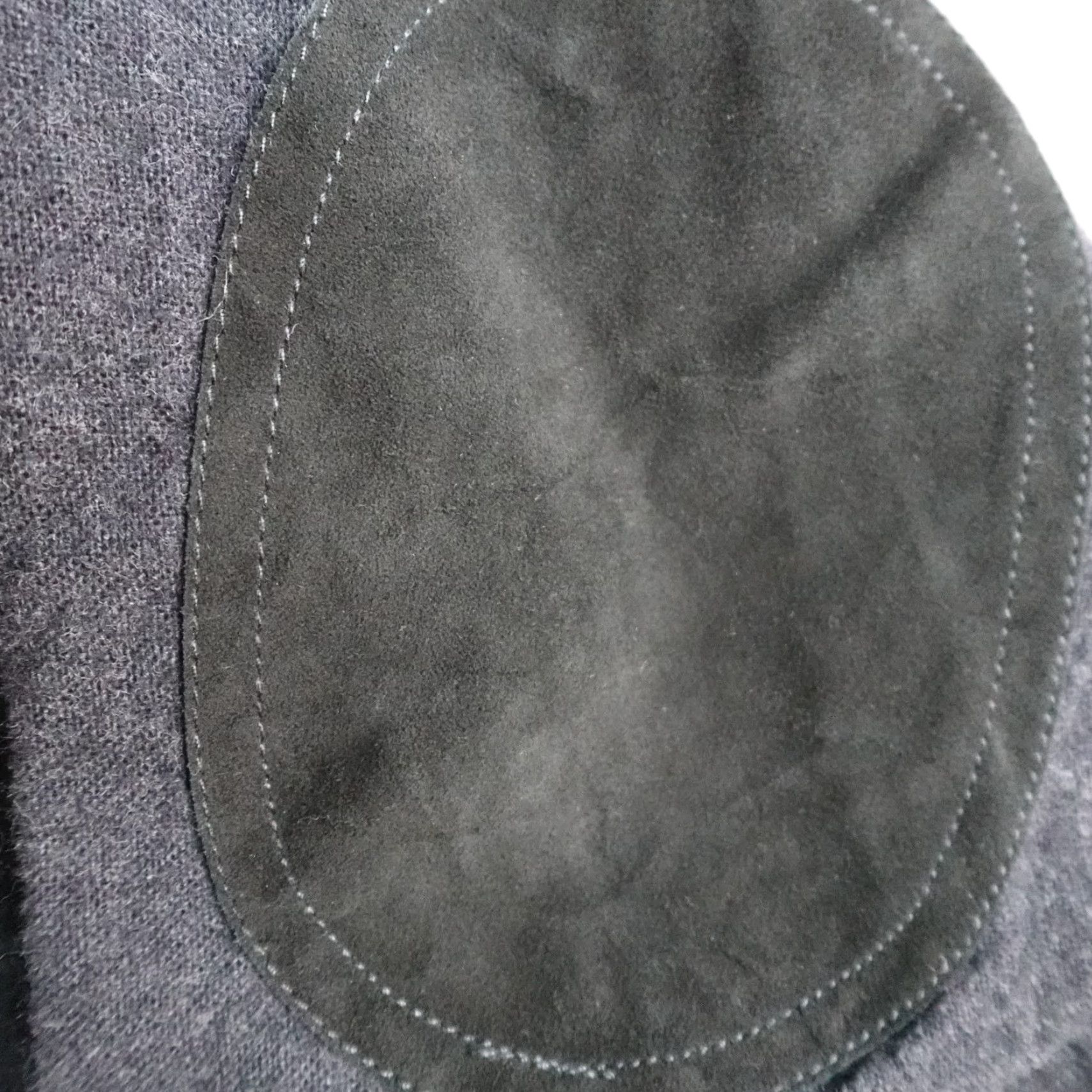 J.Crew J.CREW Shirt Large Gray Charcoal Solid Leather Elbow Patches Cotton Wool Button-Up Long Sleeve Mens L Charcoal Gray Leather Elbow Patches Size US L / EU 52-54 / 3 - 6 Thumbnail