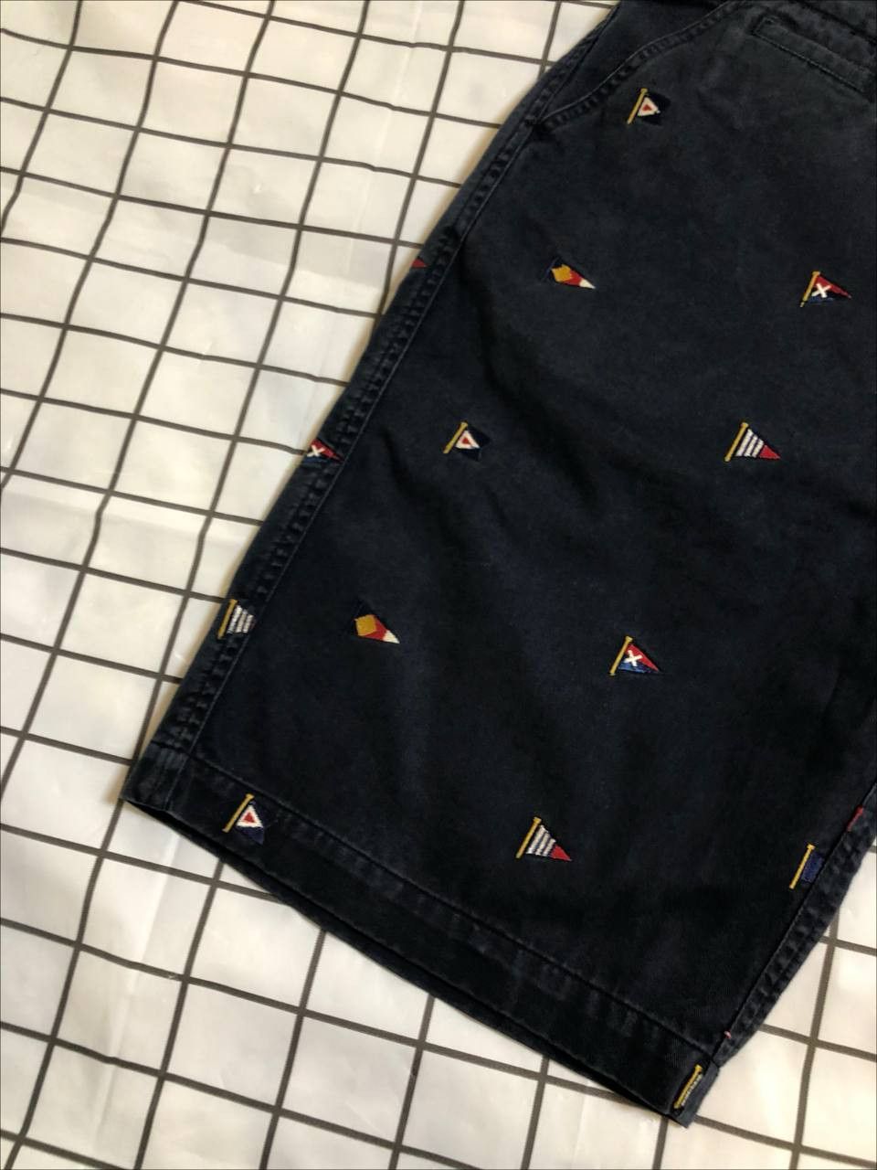 Barbour Barbour Stitched Flags Nautical Shorts Blue Navy Men Size US 32 / EU 48 - 2 Thumbnail