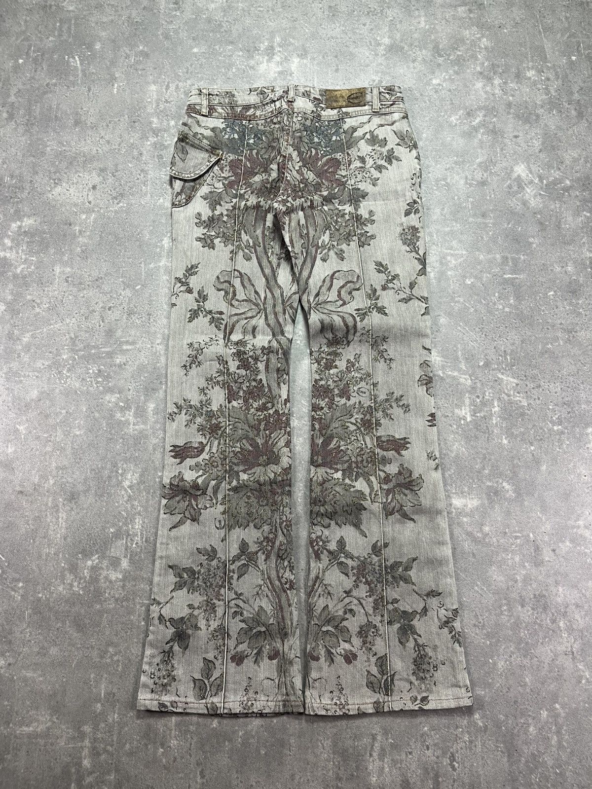 Just Cavalli Just Cavalli Flower Floral Printed Side Pocket Pants 29 Size US 29 - 2 Thumbnail