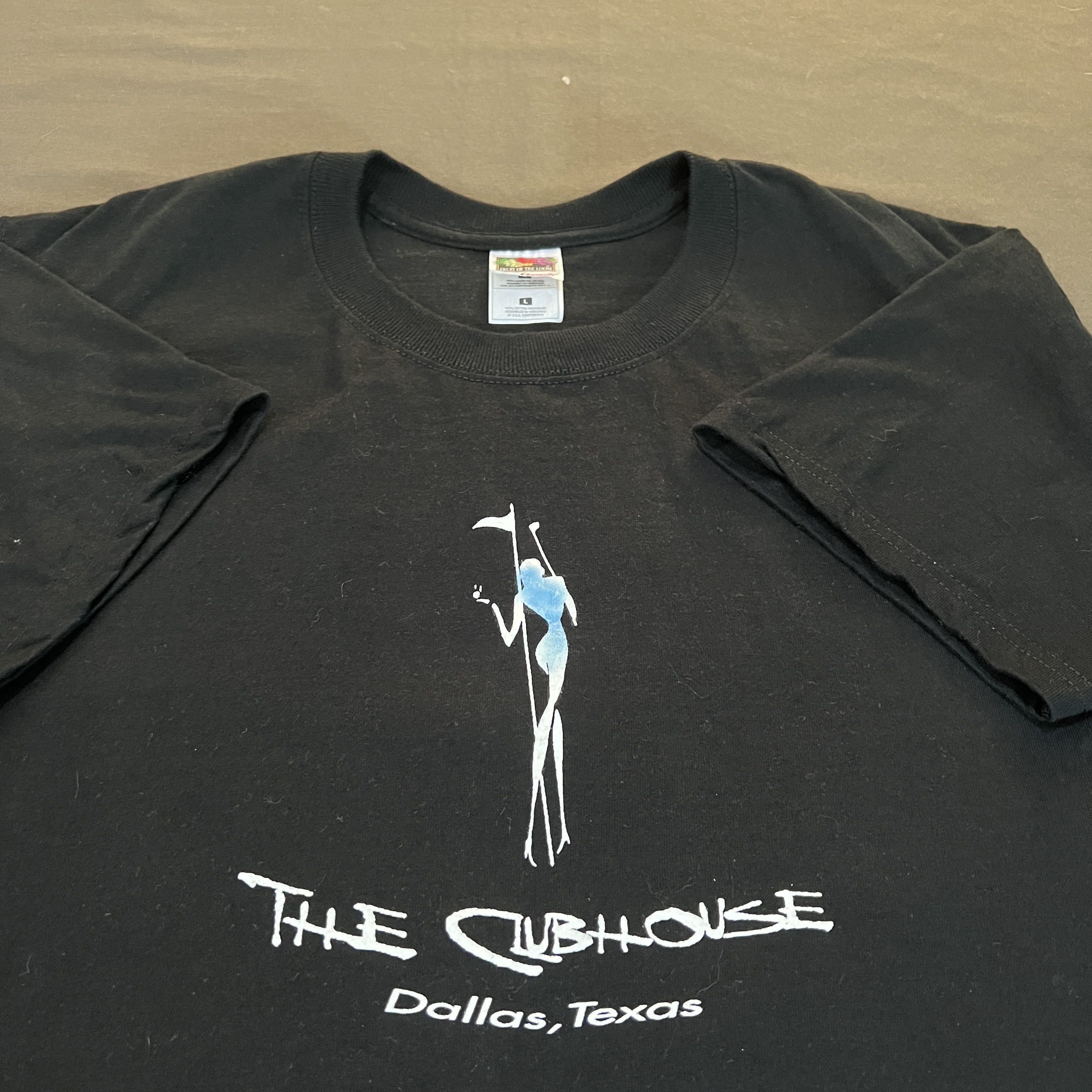 image of Playboy x Vintage The Clubhouse Dallas Tx Dimebag Darrell Pantera in Black, Men's (Size Large)