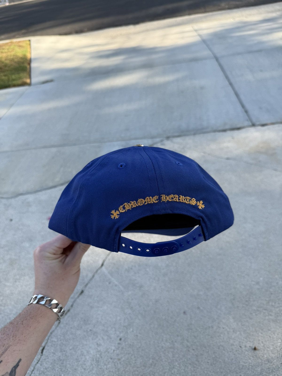 Chrome Hearts Chrome Hearts CH Trucker Hat Blue/Orange Size ONE SIZE - 4 Thumbnail