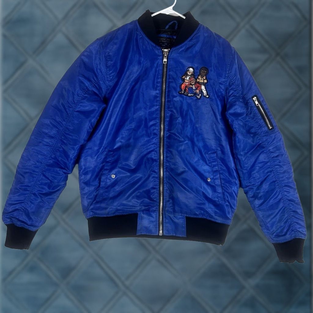 NANGA VINTAGE Bleecker & Mercer Bear Gang Bomber Jacket Nylon Blue Flow Size M Classic Unisex Adults Zip Pockets Full Zip Campaign/Theme Gang Size US M / EU 48-50 / 2 - 1 Thumbnail