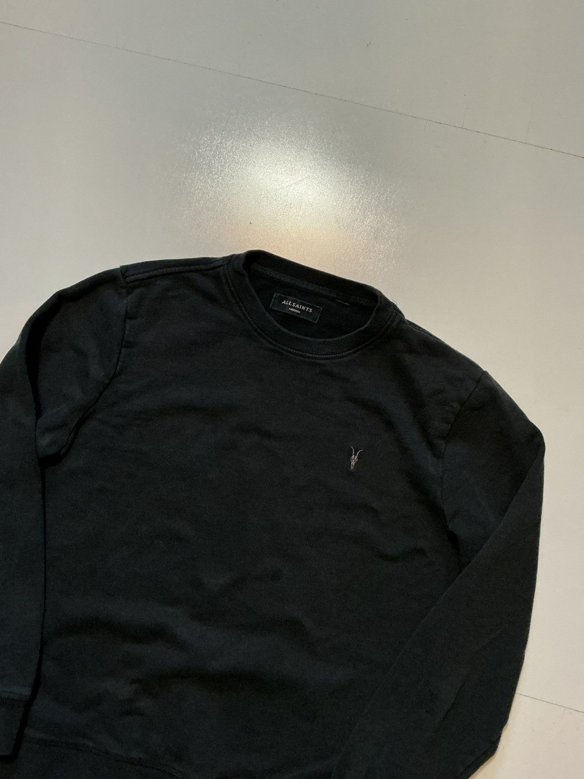Allsaints $159 Allsaints Raven Ram Skull Embroidered Black Sweatshirt Size US M / EU 48-50 / 2 - 3 Thumbnail
