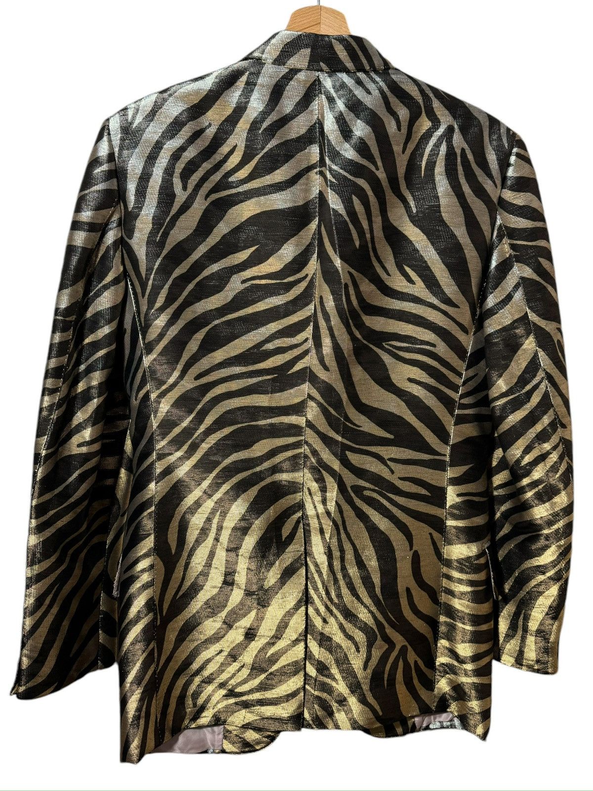 Tom Ford Tom Ford Atticus Zebra Blazer Gold & Black – Made in Italy Size 46R - 11 Thumbnail