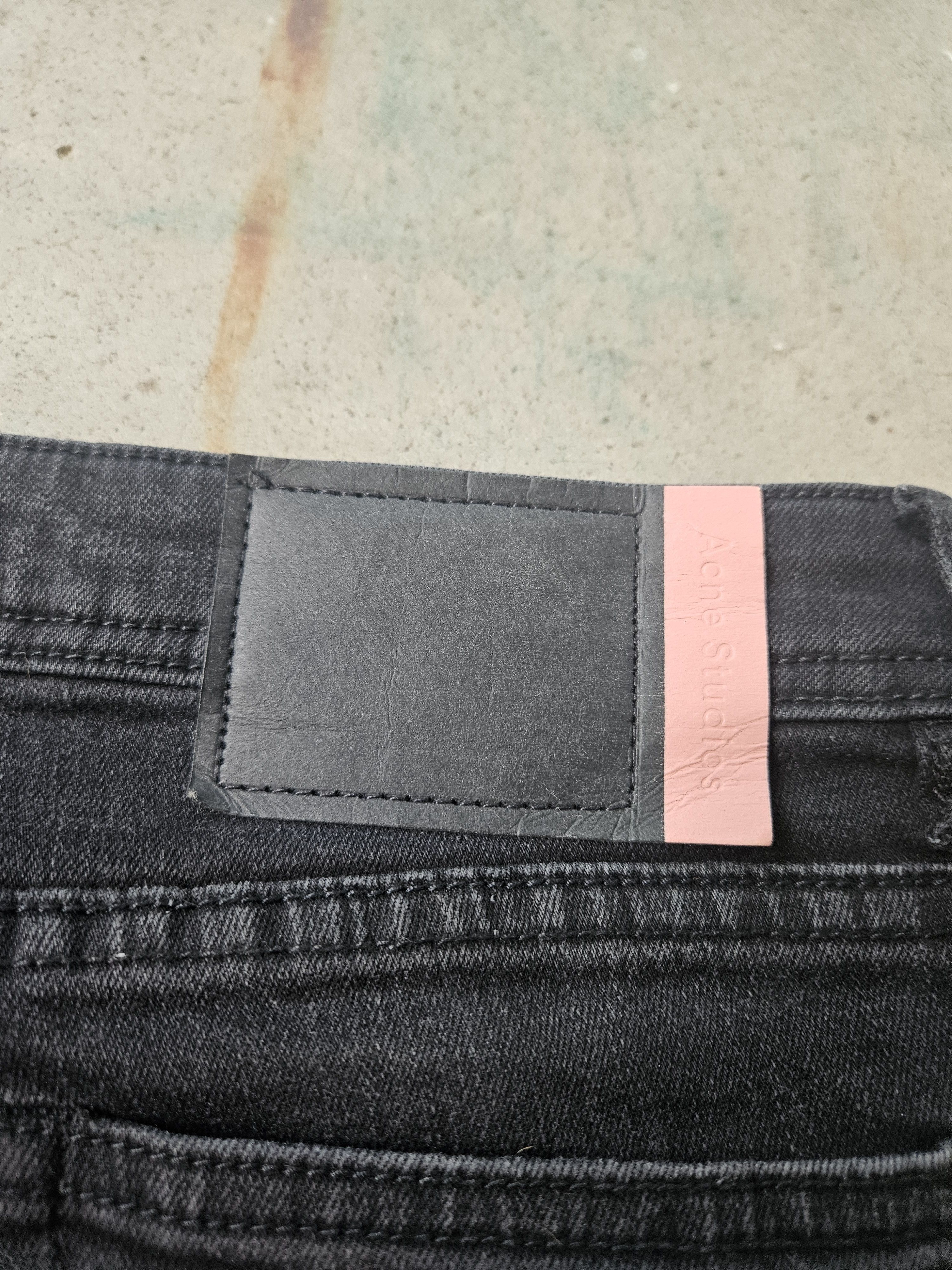 Acne Studios Blå Konst Climb Dark Blue Black Denim Jeans Size US 28 / EU 44 - 5 Thumbnail