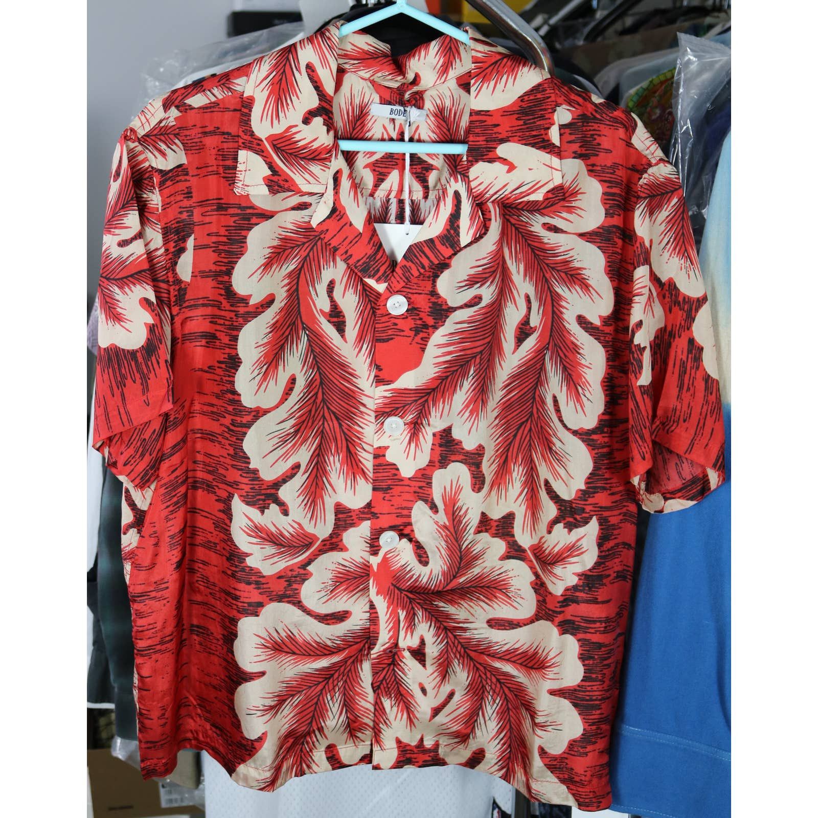 Bode Bode New York Travelers Crest Silk Shirt M / L New Size US M / EU 48-50 / 2 - 1 Thumbnail
