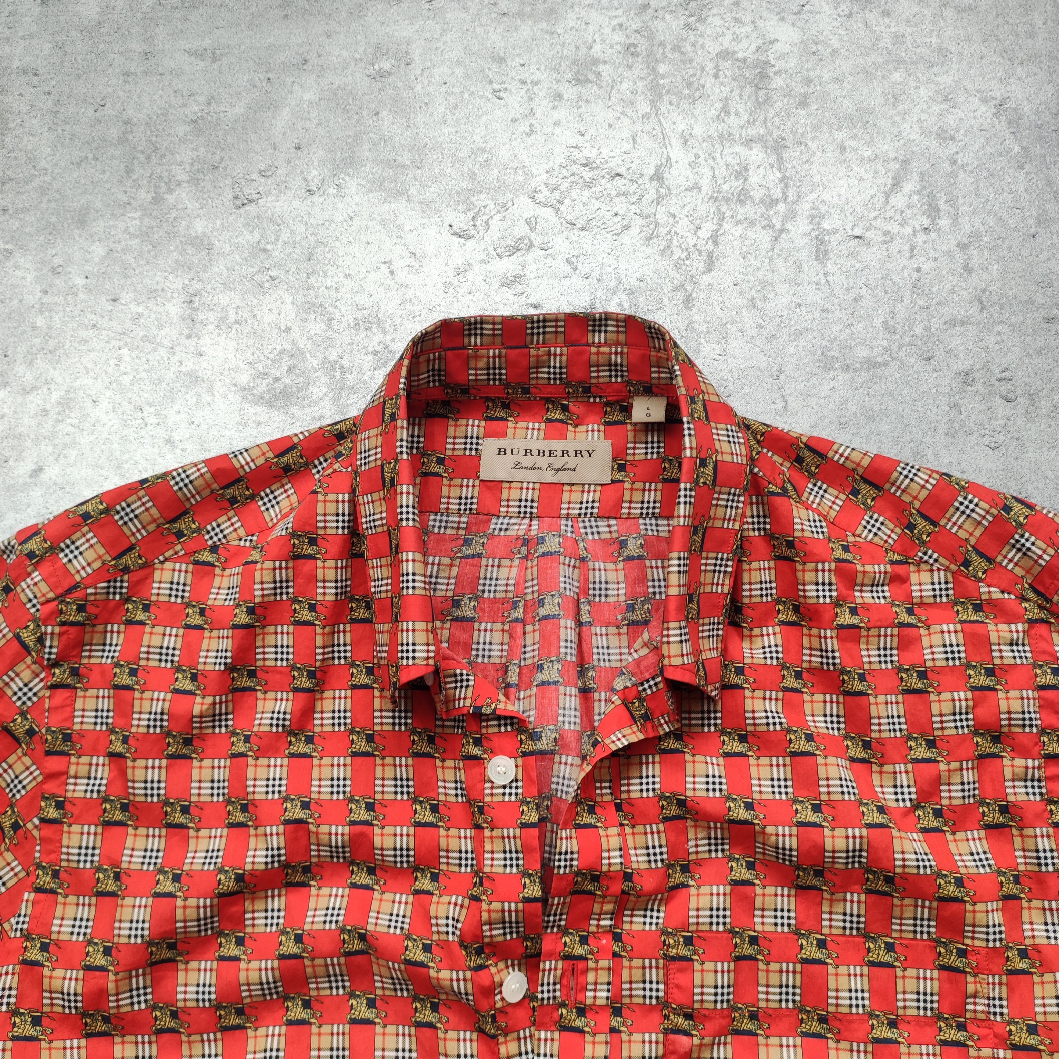 Burberry Burberry London x Christopher Bailey Check Nova Logo Shirt Size US L / EU 52-54 / 3 - 5 Thumbnail