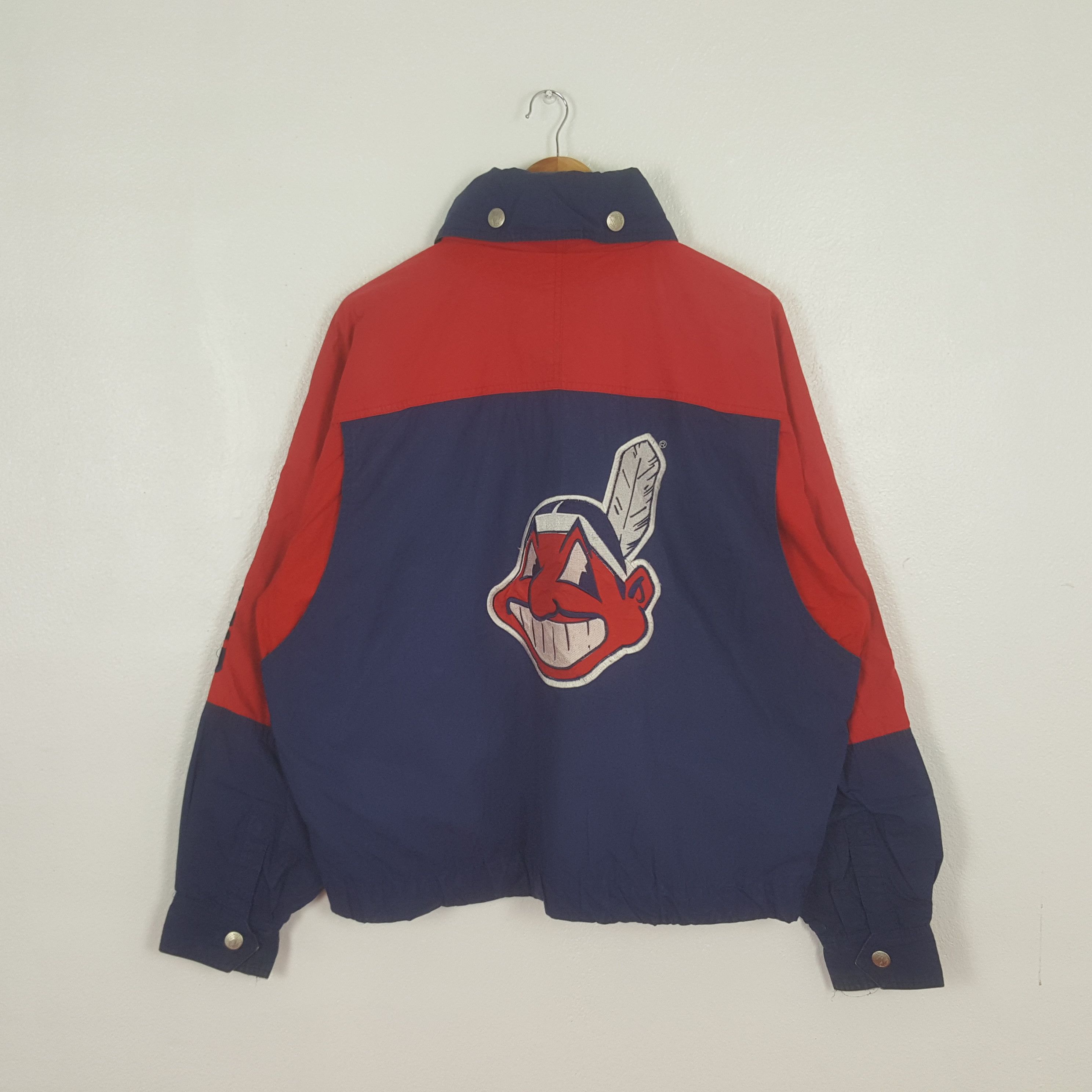 MLB Vintage Cleveland Indians Baseball Team Jacket C323N15 Size US XL / EU 56 / 4 - 3 Thumbnail