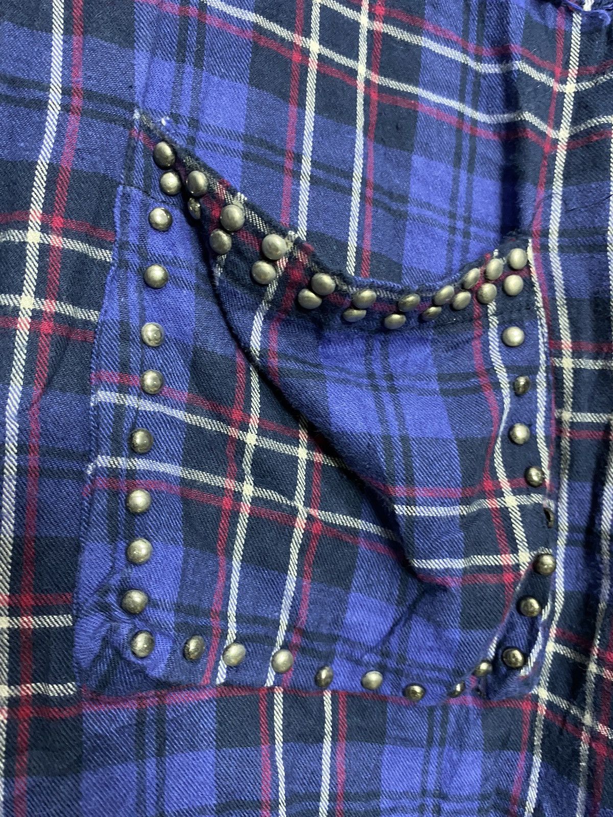 If Six Was Nine × Japanese Brand × Le Grande Bleu (L.G.B.) Echoparty london studed distressed flanel button shirts Size US M / EU 48-50 / 2 - 5 Thumbnail