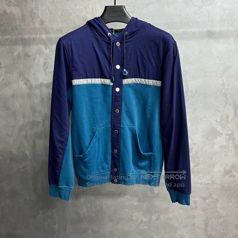 Louis Vuitton Louis Vuitton Blue Color-Block Striped Snap Jacket Size US S / EU 44-46 / 1 - 1 Thumbnail
