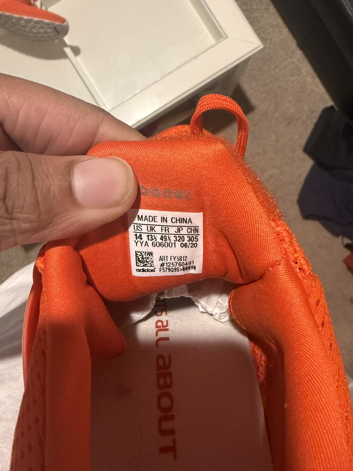 Adidas Adidas Ultraboost x Miami University Size US 14 / EU 47 - 6 Thumbnail