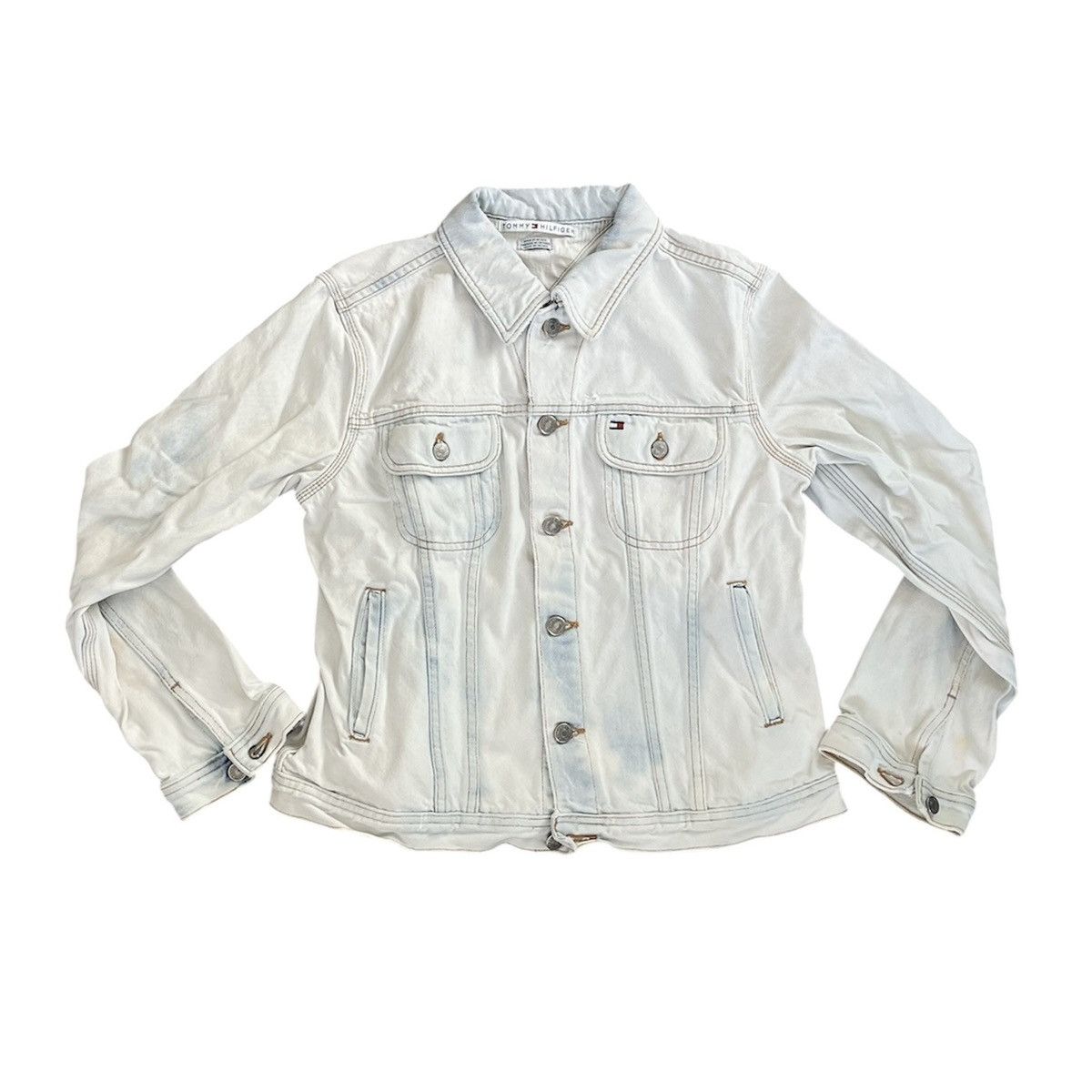 Tommy Hilfiger Bleached Tommy Hilfiger Jacket Size M / US 6-8 / IT 42-44 - 1 Thumbnail