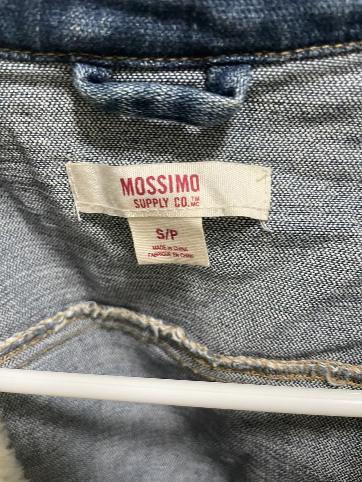 Mossimo Mossimo Women’s Denim Blue Jean Moto Jacket Faux Fur Sz S Size S / US 4 / IT 40 - 2 Thumbnail