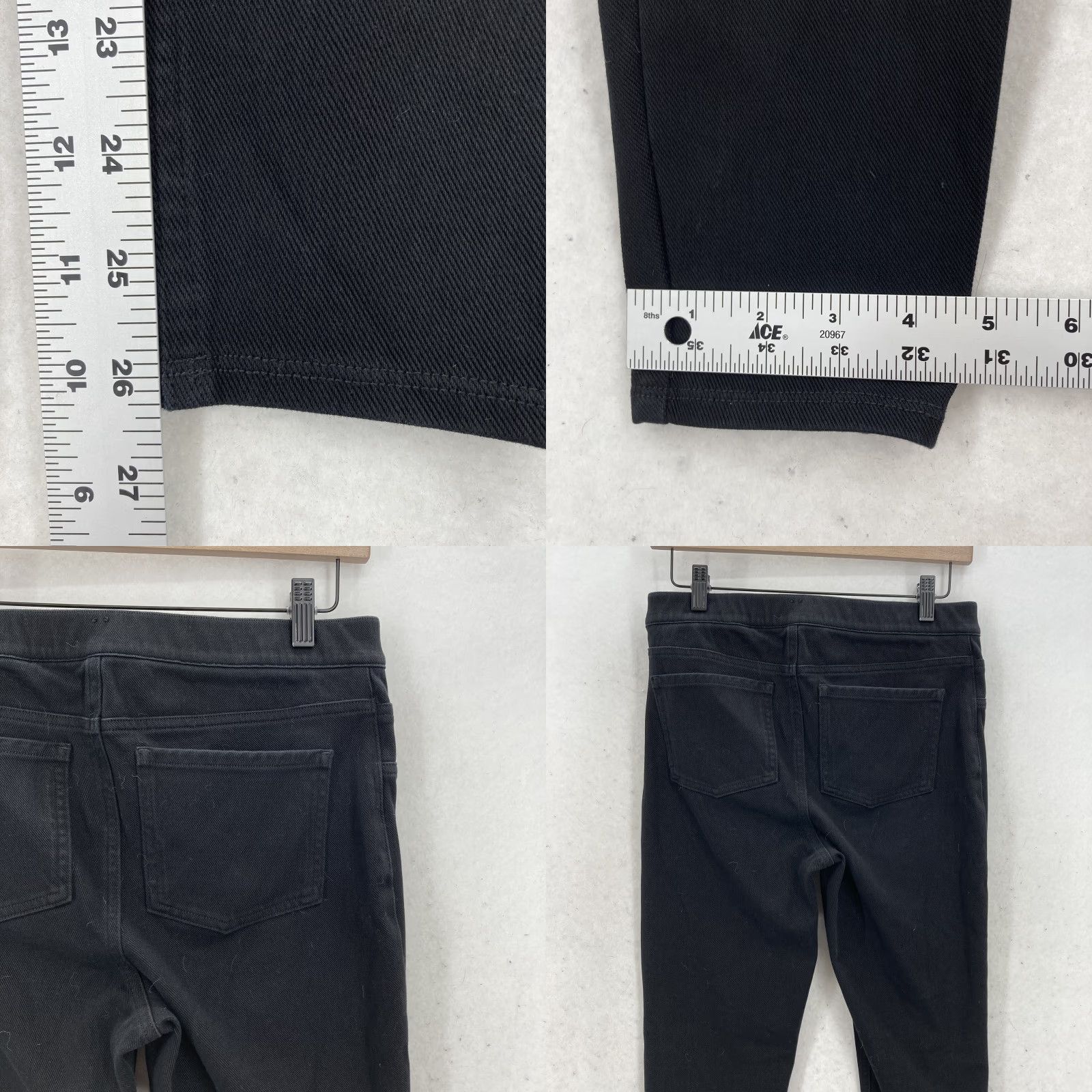 Spanx Spanx Ankle Leggings Womens Medium Black Pull On Stretch Denim Pants Size 32" / US 10 / IT 46 - 9 Thumbnail