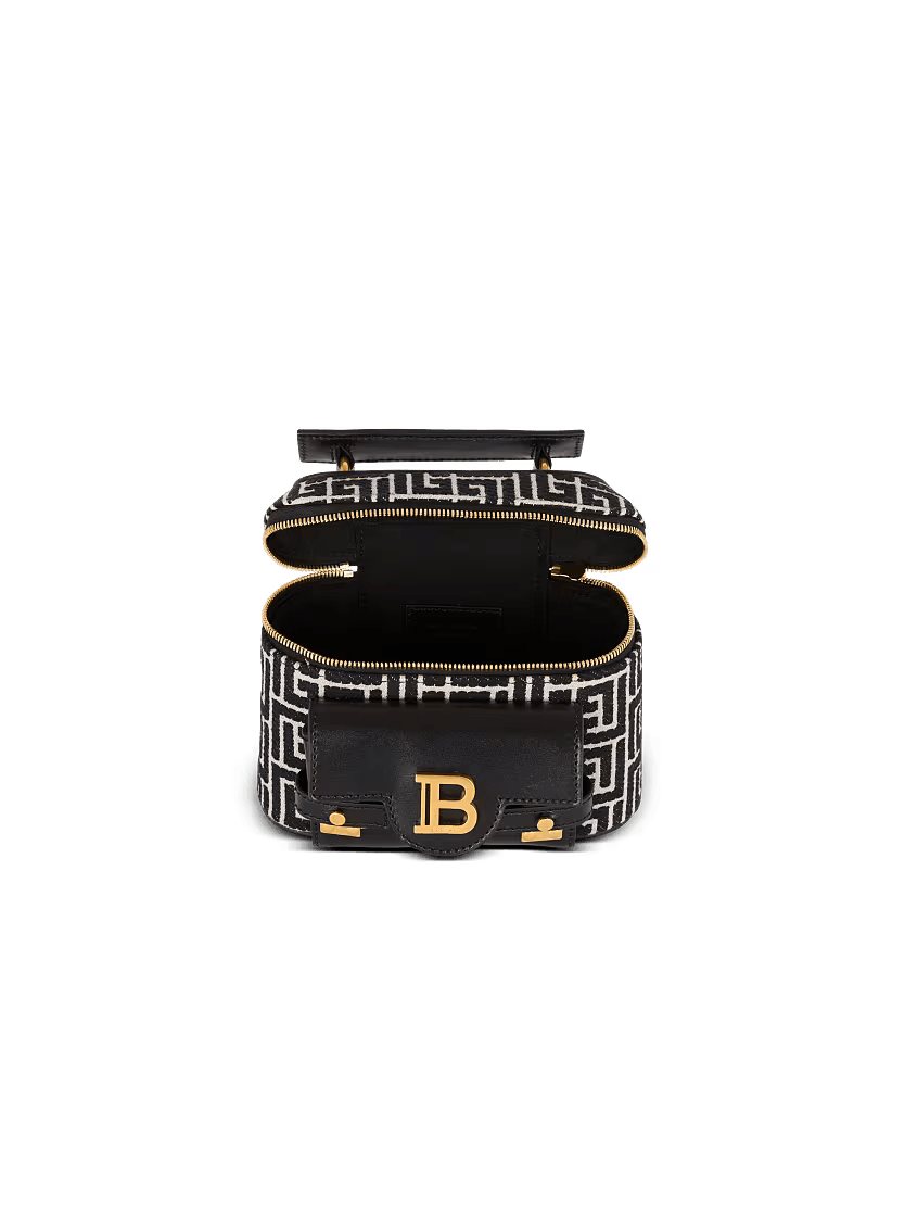 Balmain o1s1wg111225 Size:OS/B-Buzz Vanity Monogram Bag in Black Size ONE SIZE - 3 Thumbnail