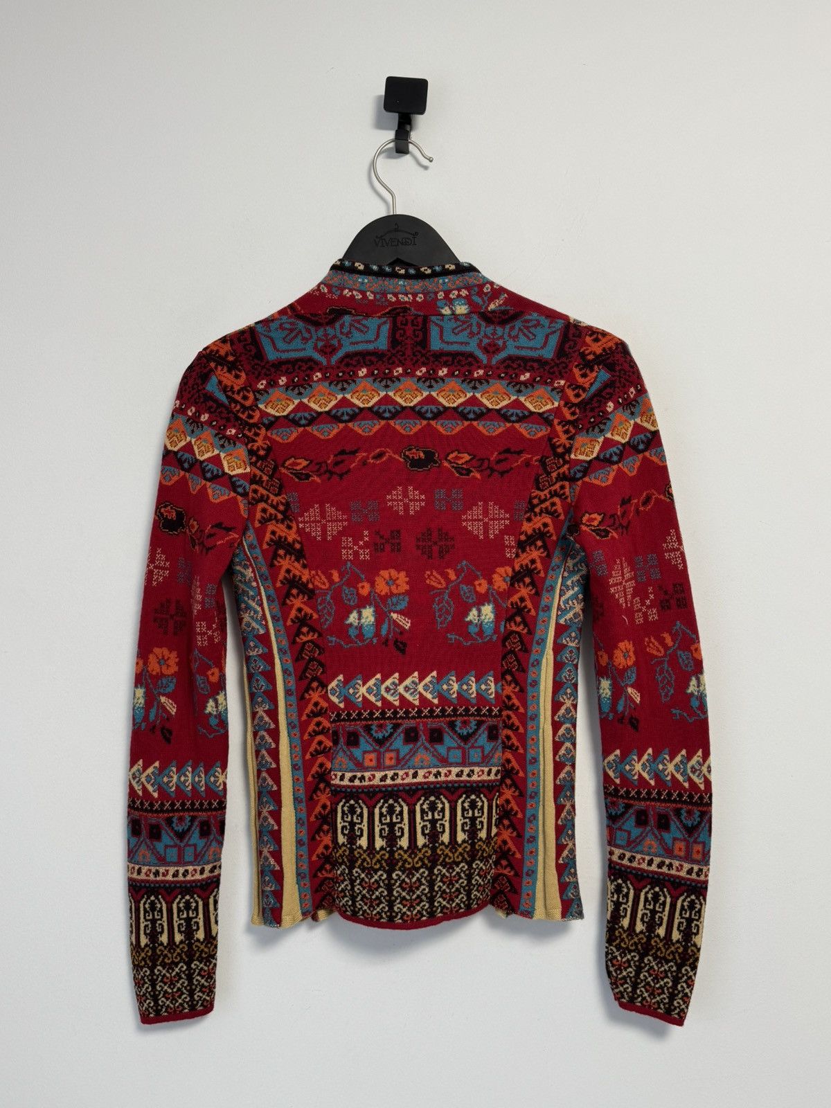 Other IVKO Colorful Knit Cardigan Ethnic Pattern Boho Wool Blend Size XS / US 0-2 / IT 36-38 - 11 Thumbnail