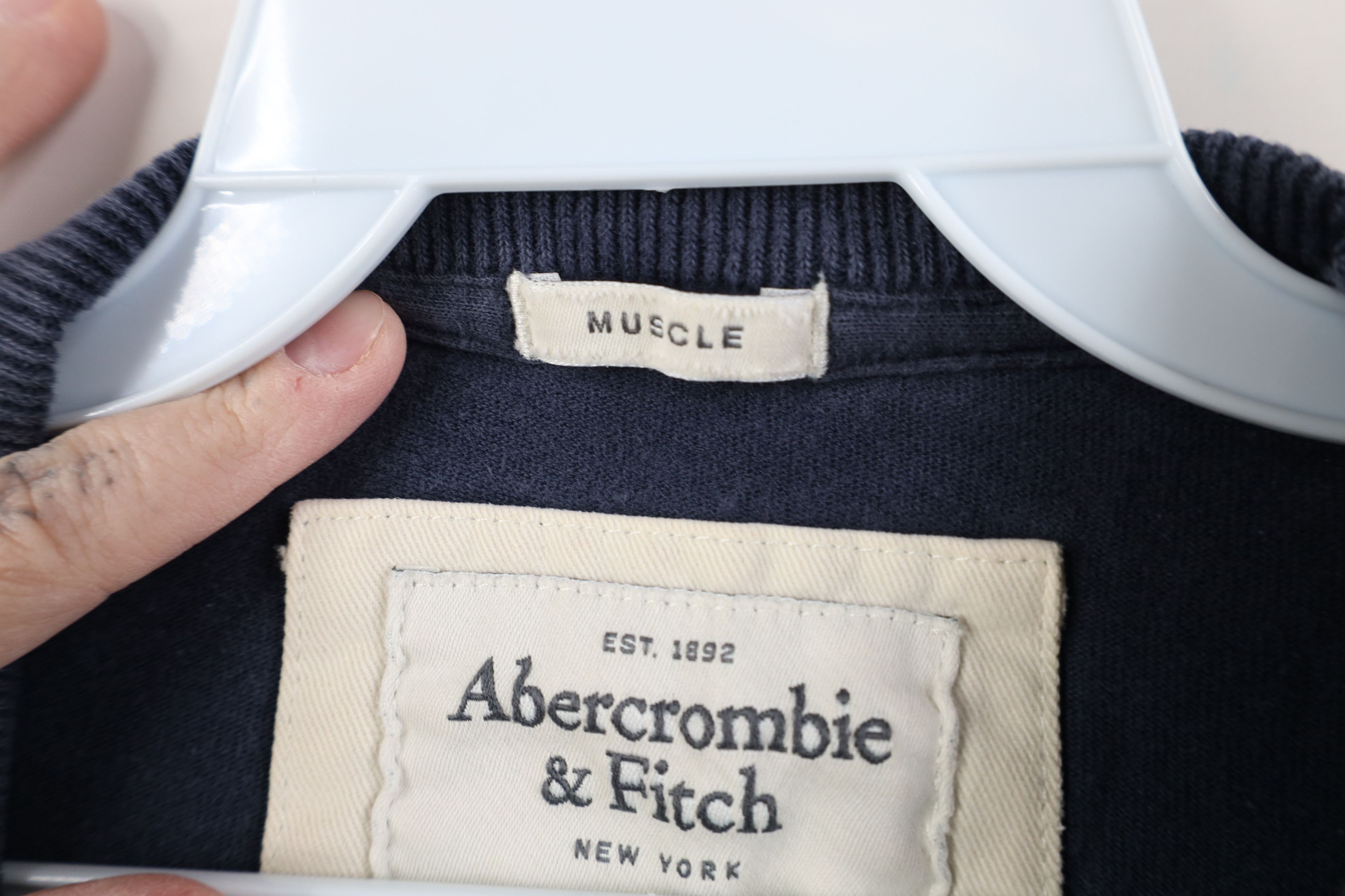 Abercrombie & Fitch Vintage Y2K Abercrombie & Fitch Long Sleeve T-Shirt Blue Size US L / EU 52-54 / 3 - 9 Thumbnail