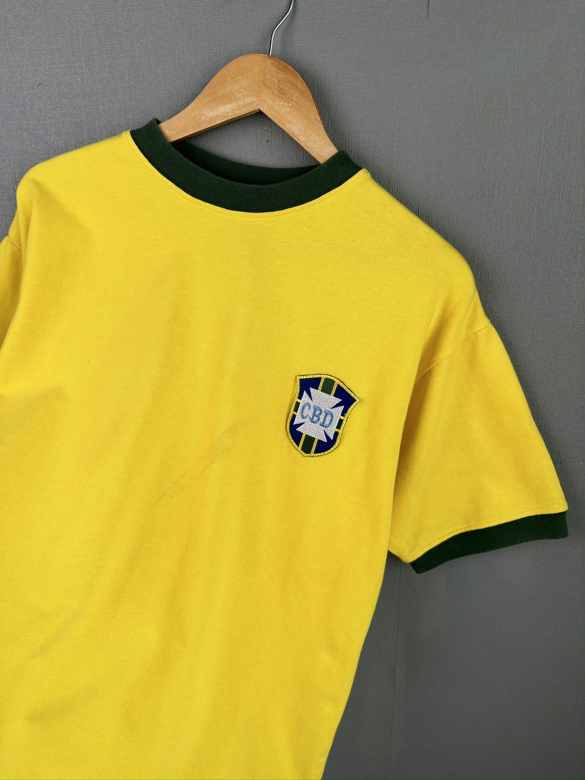 Toffs Retro BRAZIL World Cup 1970 Soccer Shirt TOFFS Size US L / EU 52-54 / 3 - 3 Thumbnail