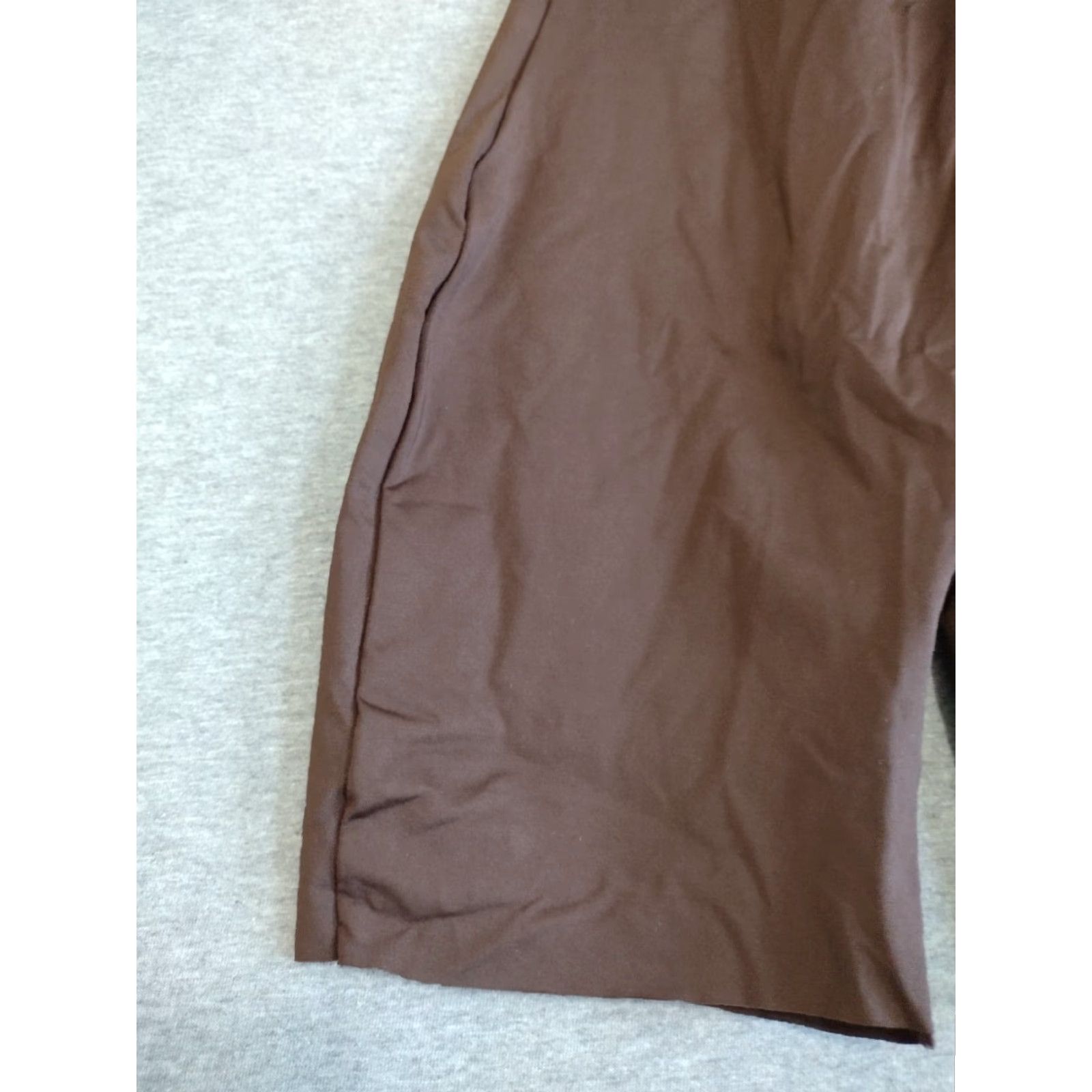 SKIMS VINTAGE SKIMS Women"s Swim Mock Neck Cycle Body Short Suit Zip Cocoa XXS SW-BSS-0023 Size 24" / US 00 / IT 34 - 7 Thumbnail