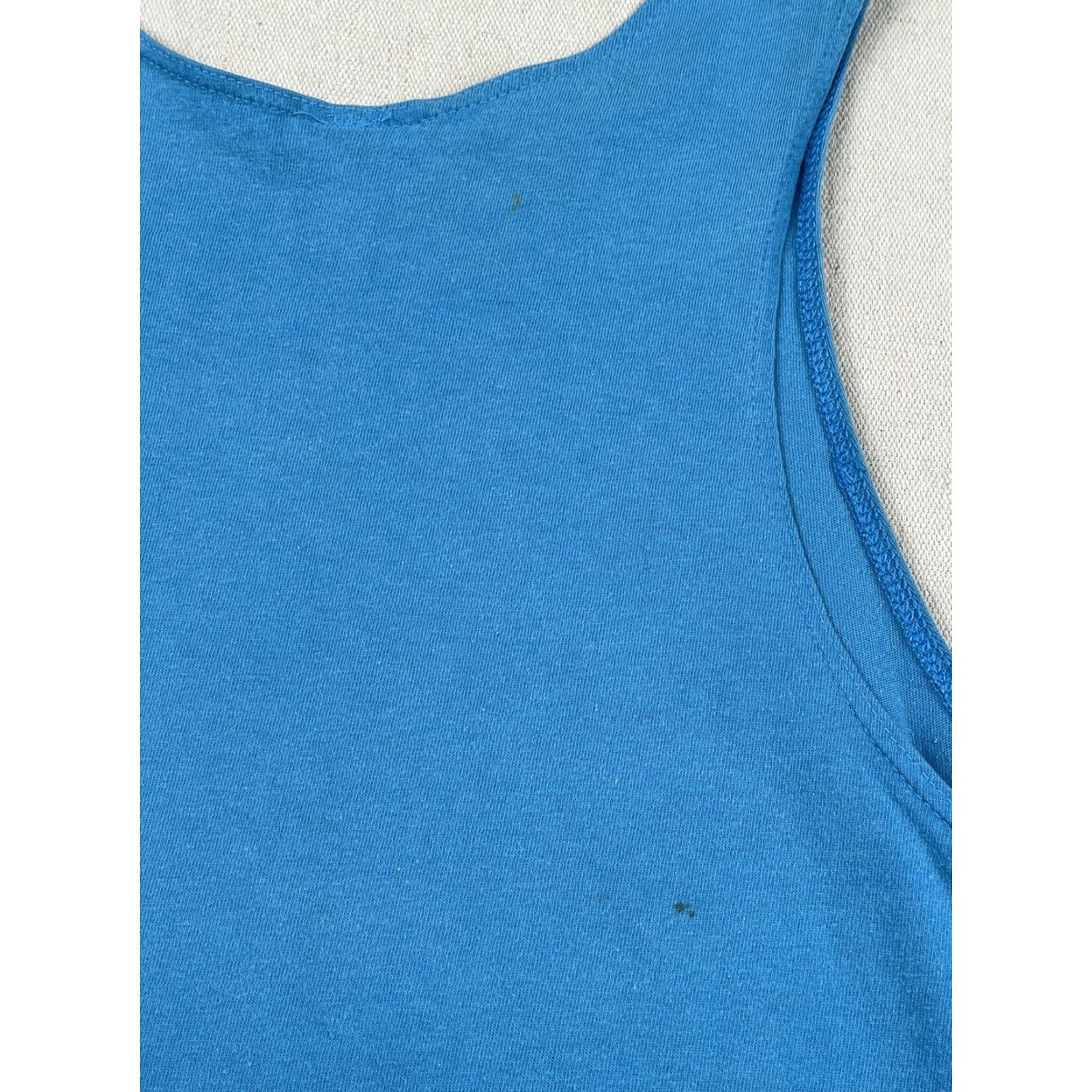 Nike Nike Basketball Tank Top Shirt Mens L 90s Blue Swoosh Vintage Basketball Gym Workout Sleeveless Mens Shirt Size US L / EU 52-54 / 3 - 5 Thumbnail