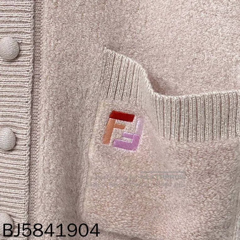 Fendi Fendi Cherry Blossom Embroidered Logo Open Cardigan Size XXS / US 00 / IT 34 - 3 Thumbnail