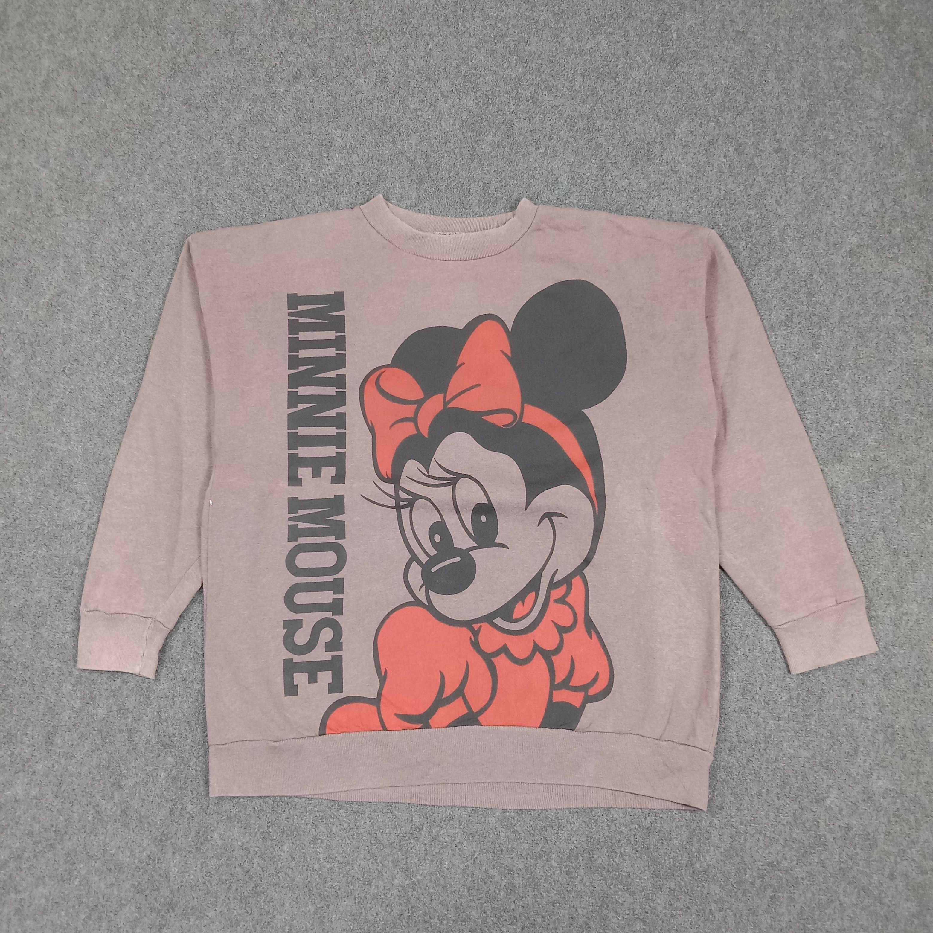 Mickey Mouse Disney Minnie House Mirror Print Sweatshirt C283N6 Size US L / EU 52-54 / 3 - 1 Thumbnail