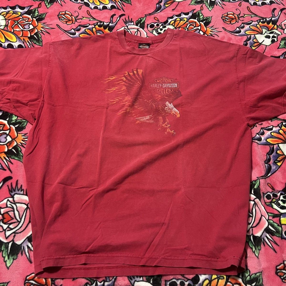 Harley Davidson Vintage Y2K harley davidson screeching eagle t shirt 2XL XXL Size US XXL / EU 58 / 5 - 1 Thumbnail