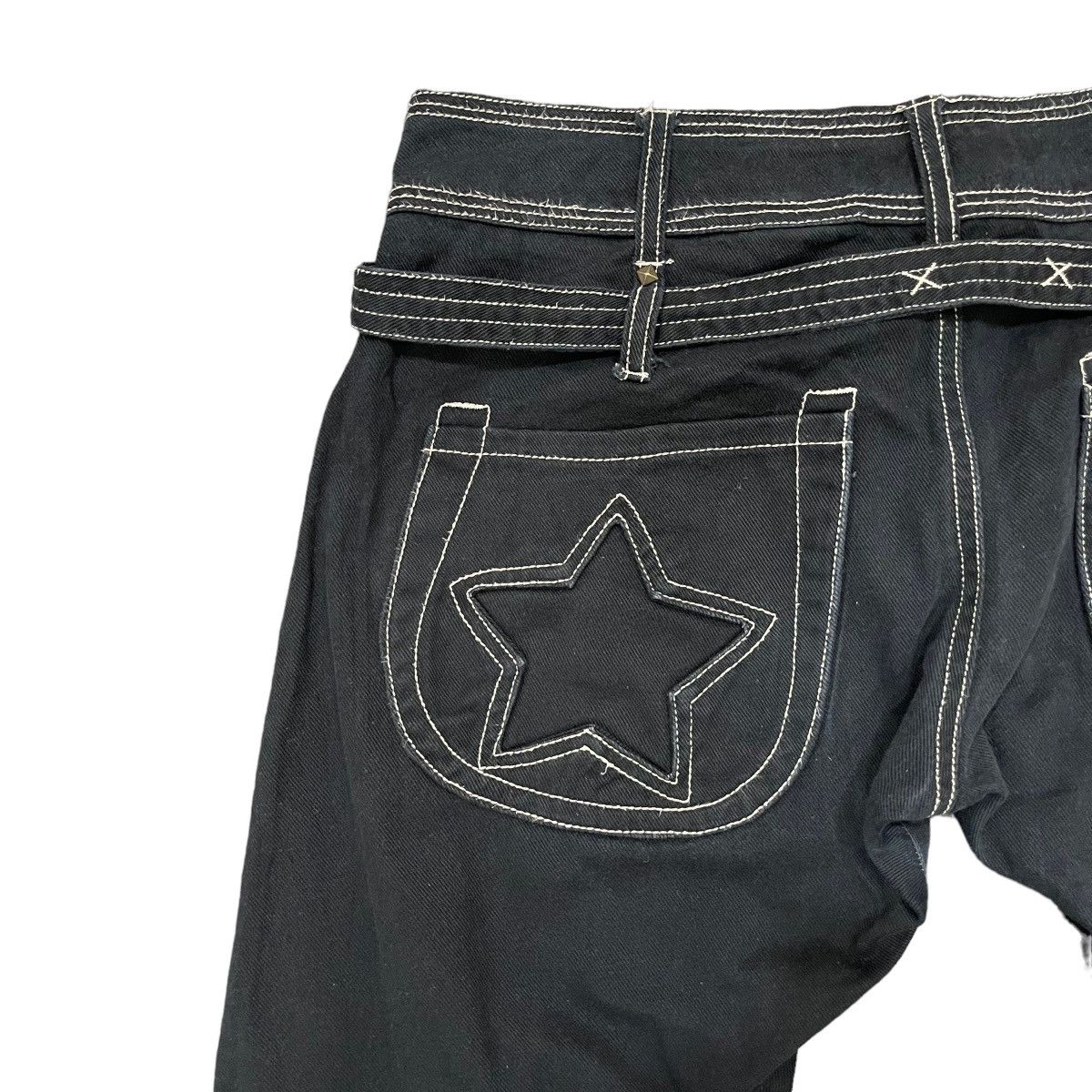 If Six Was Nine × Japanese Brand × True Religion Japanese Brand Clef De Sol Denim Pants Size 34" / US 12 / IT 48 - 5 Thumbnail