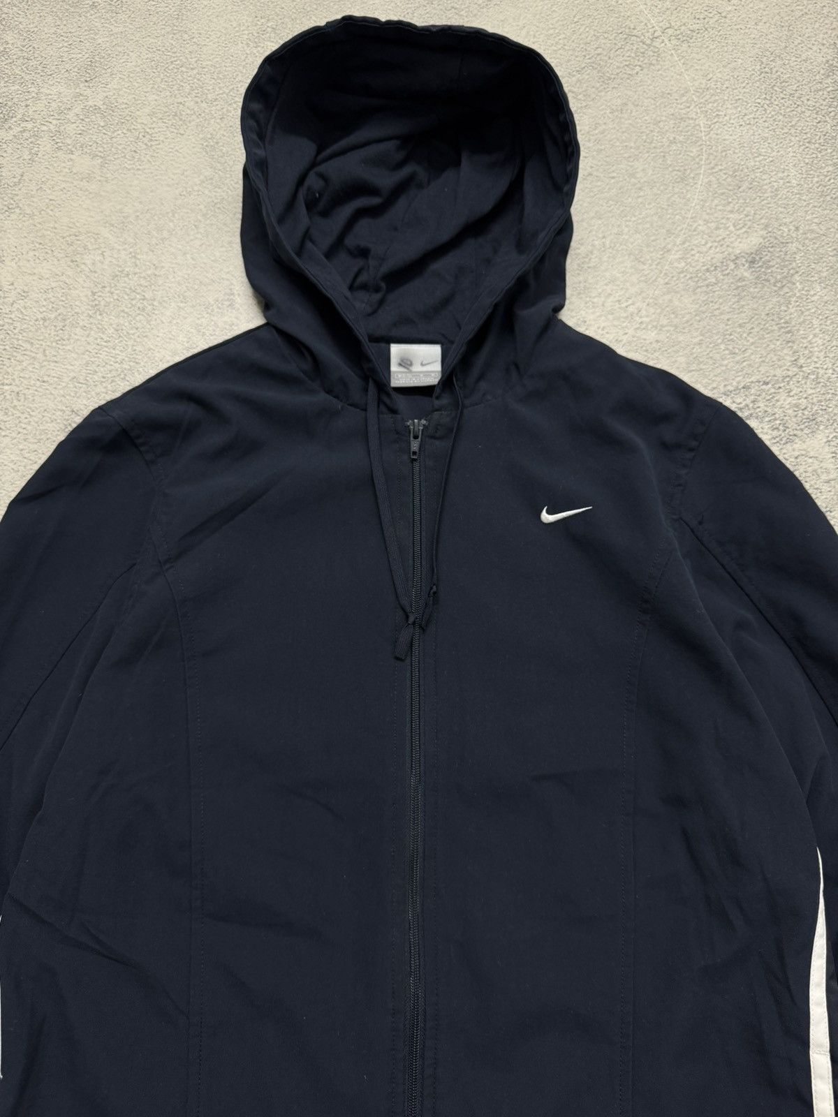 Nike Y2K Vintage NIKE Drill Small Swoosh Full Zip Light Jacket Size M / US 6-8 / IT 42-44 - 4 Thumbnail