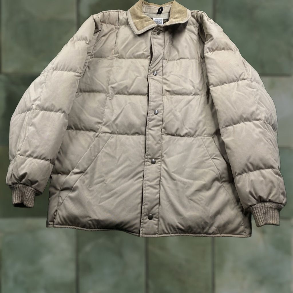 Eddie Bauer VINTAGE Eddie Bauer Goose Down Puffer Jacket Mens L Beige 70S Quilted Parka USA 3-in-1 Jacket Down Insulated Full Zip Lined Size US L / EU 52-54 / 3 - 1 Thumbnail