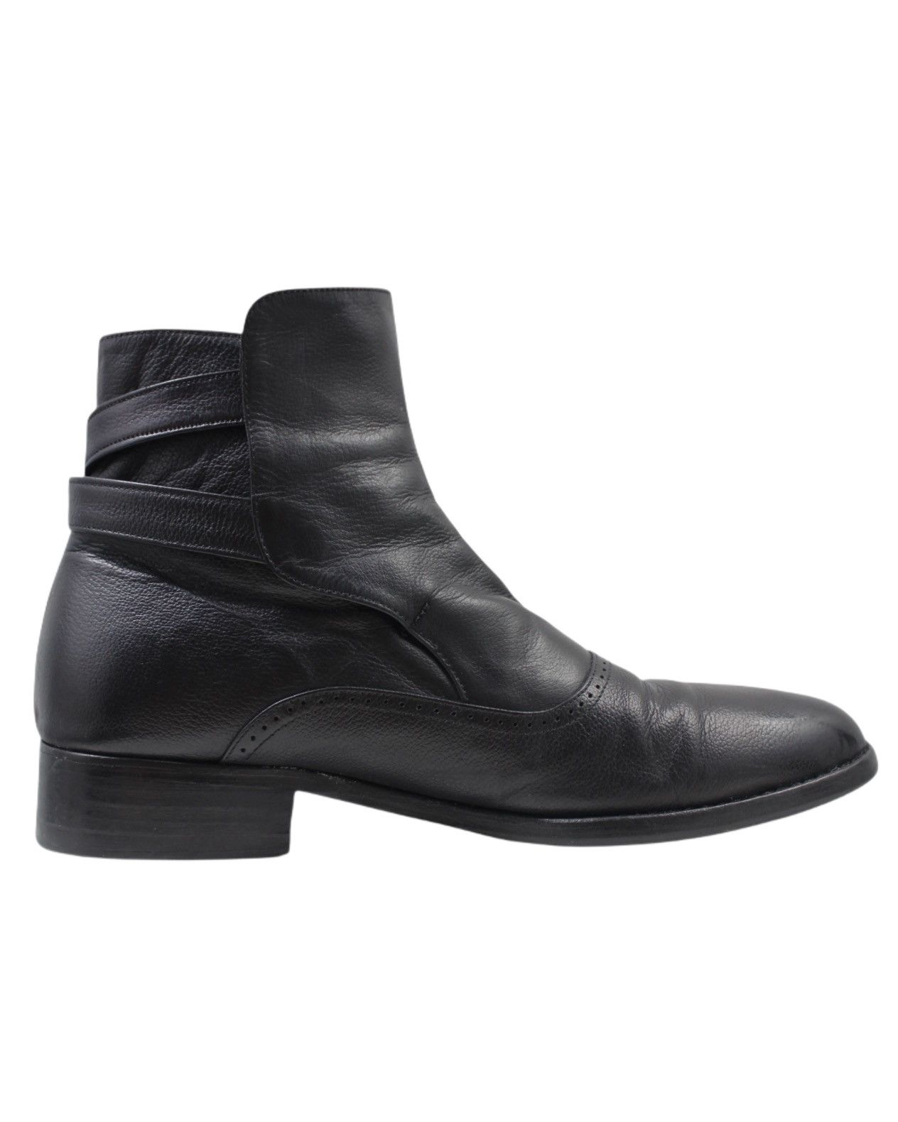 Solid Homme SS2001 SOLID HOMME BY WOOYOUNGMI SIDE-BUCKLE ANKLE BOOTS Size US 8 / EU 41 - 3 Thumbnail