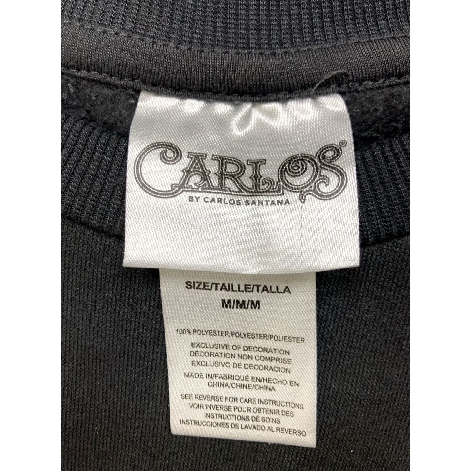 Carlos Santos VINTAGE Carlos Santana Woodstock 1969 Crewneck Sweatshirt Women Medium Black Music Shirt Size M / US 6-8 / IT 42-44 - 4 Thumbnail