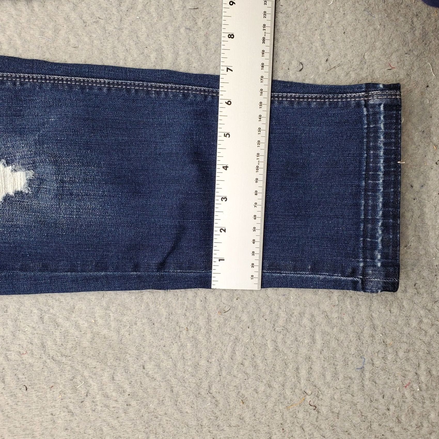 White House Black Market White House Black Market Jeans Women 2 Blue Denim Stretch Slim Crop Straight Leg Size 26" / US 2 / IT 38 - 5 Thumbnail