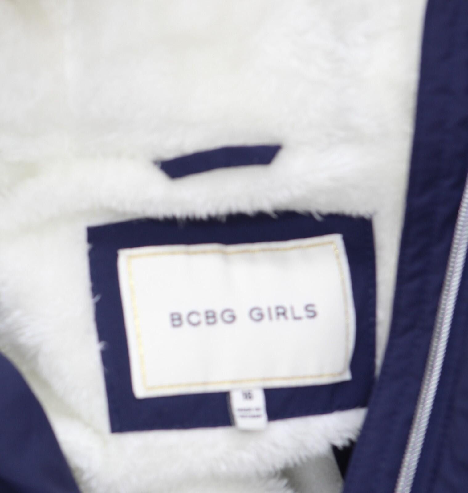 Other Bcbg Girls Walker Puffer Hooded Parka Jacket Navy Blue 16 Size US XXS / EU 40 - 4 Thumbnail