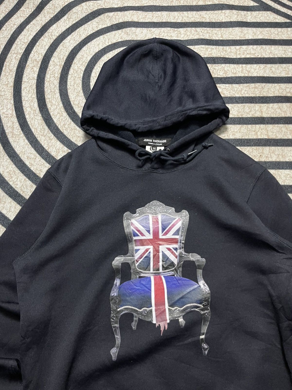Junya Watanabe SS 2017 JUNYA WATANABE UNION JACK CHAIR PRINTED HOODIE RARE Size M / US 6-8 / IT 42-44 - 5 Thumbnail
