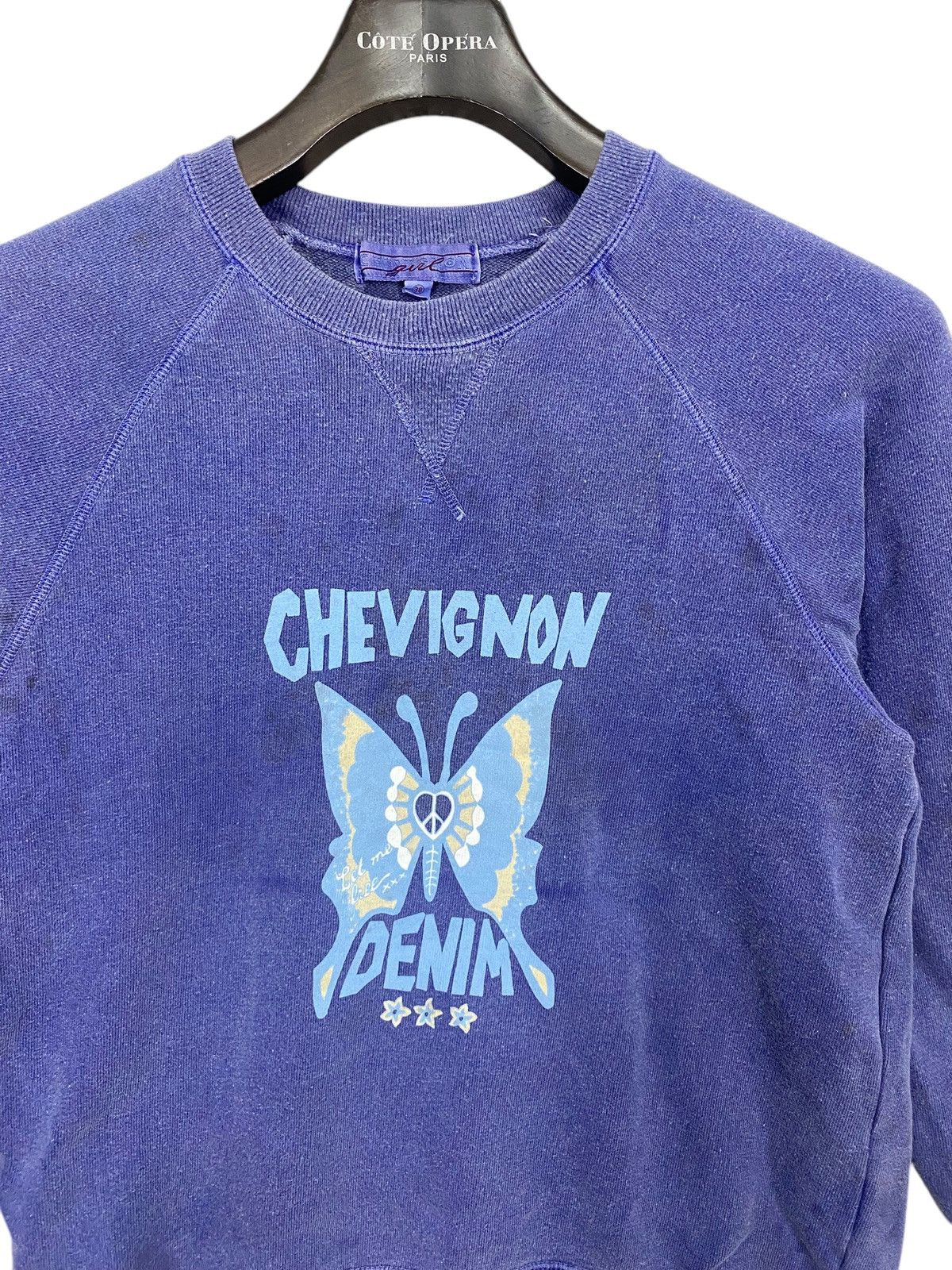 Chevignon × Japanese Brand Japanase brand chevignon denim sweatshirt pullover crewneck Size S / US 4 / IT 40 - 5 Thumbnail