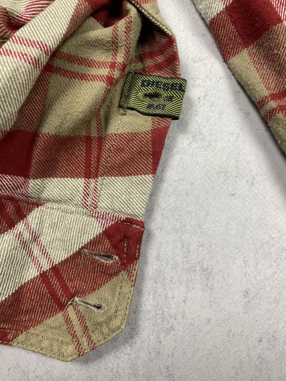 Diesel Diesel Designer Checkered Overshot Jacket Bomber Size US L / EU 52-54 / 3 - 15 Thumbnail