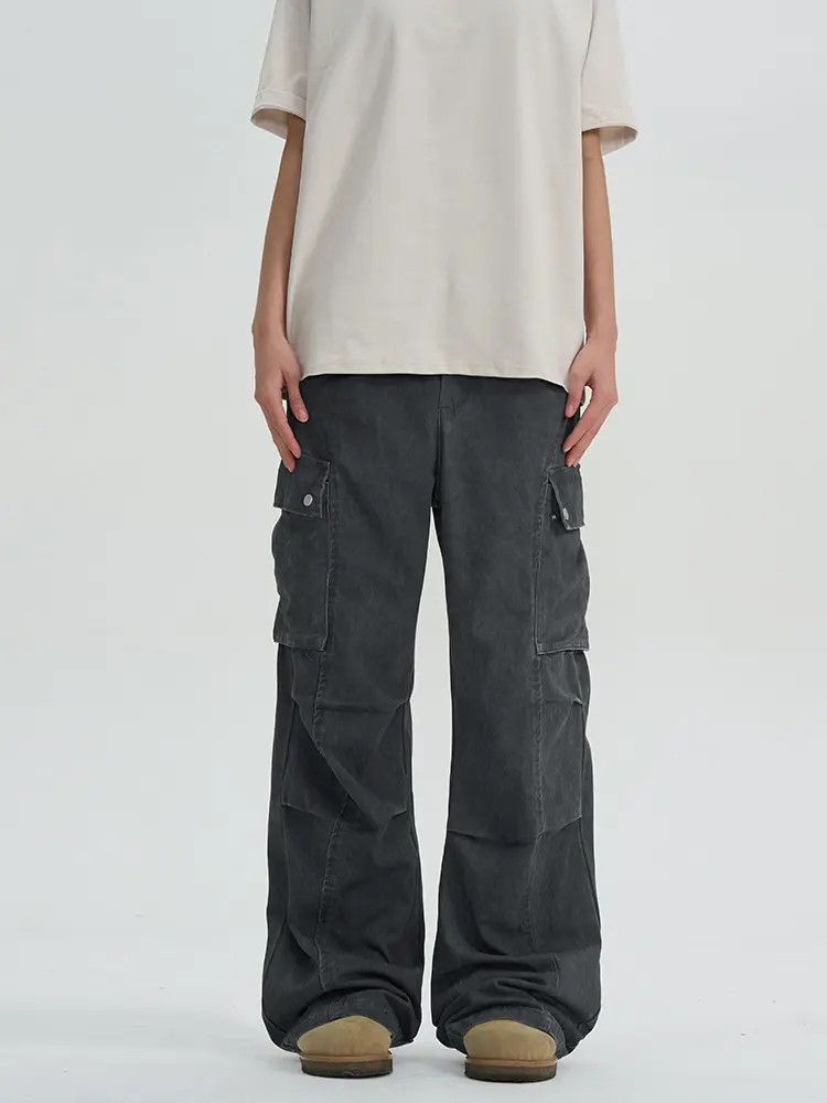 Japanese Brand × Jean Gray Cargo Denim Jeans Size US 30 / EU 46 - 2 Thumbnail