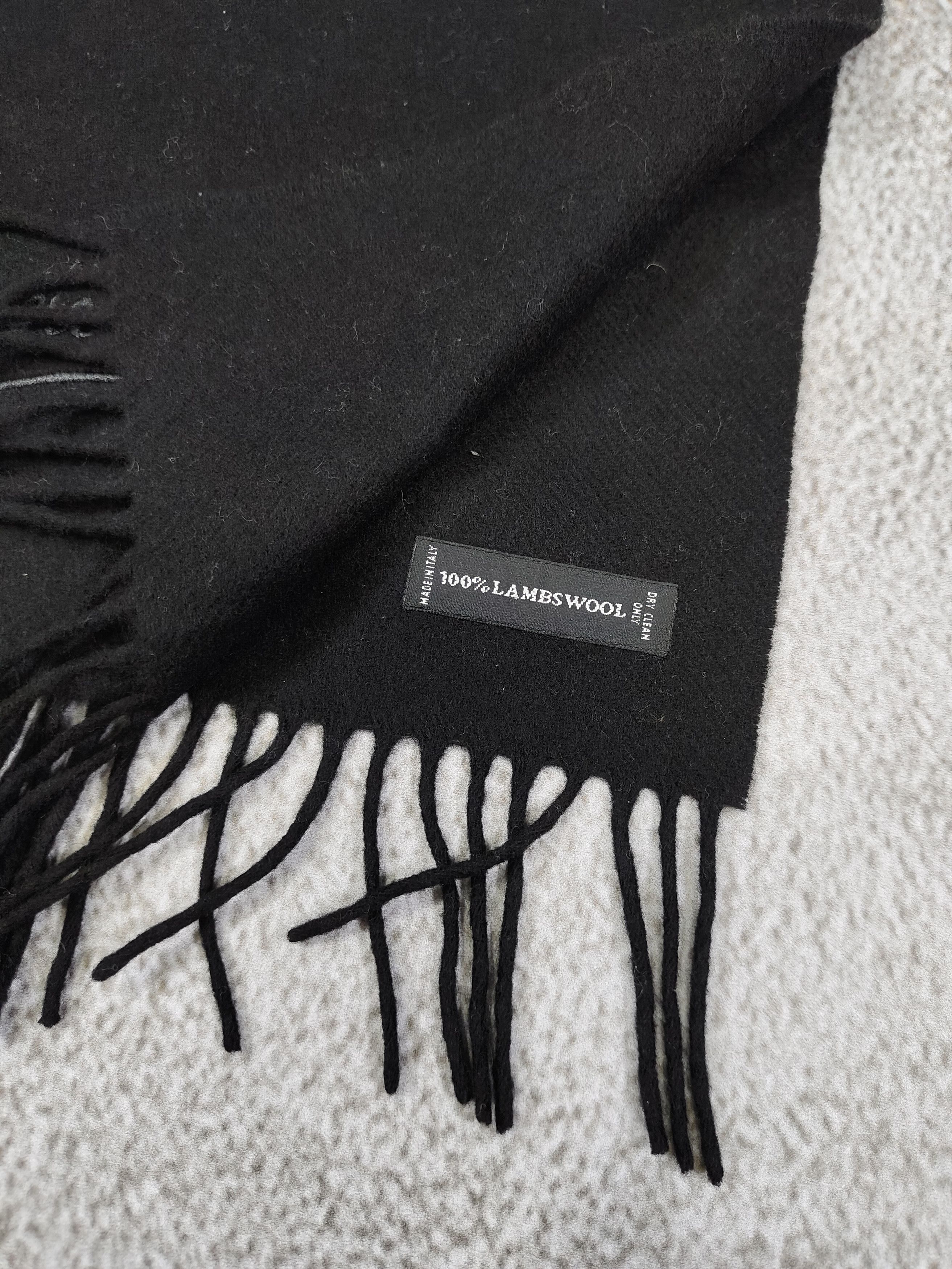 Jean Charles De Castelbajac 90s JC de Castelbajac🇫🇷 Embroidered Script Lambswool Scarf Size ONE SIZE - 4 Thumbnail