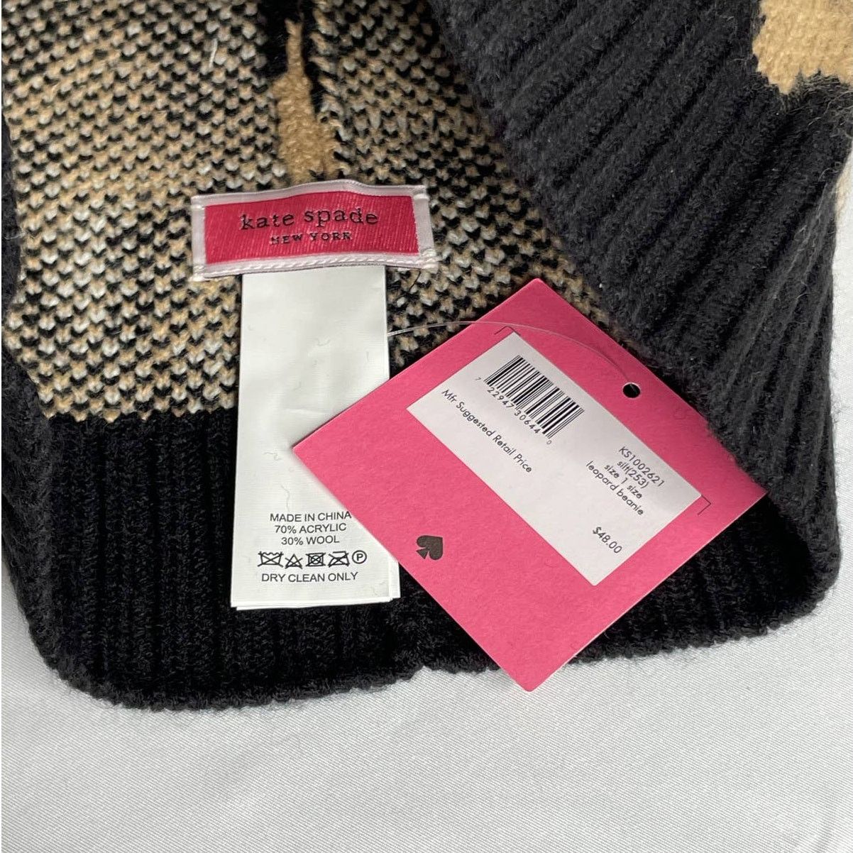 Kate Spade Kate Spade Leopard Print Beanie Winter Hat Size ONE SIZE - 5 Thumbnail