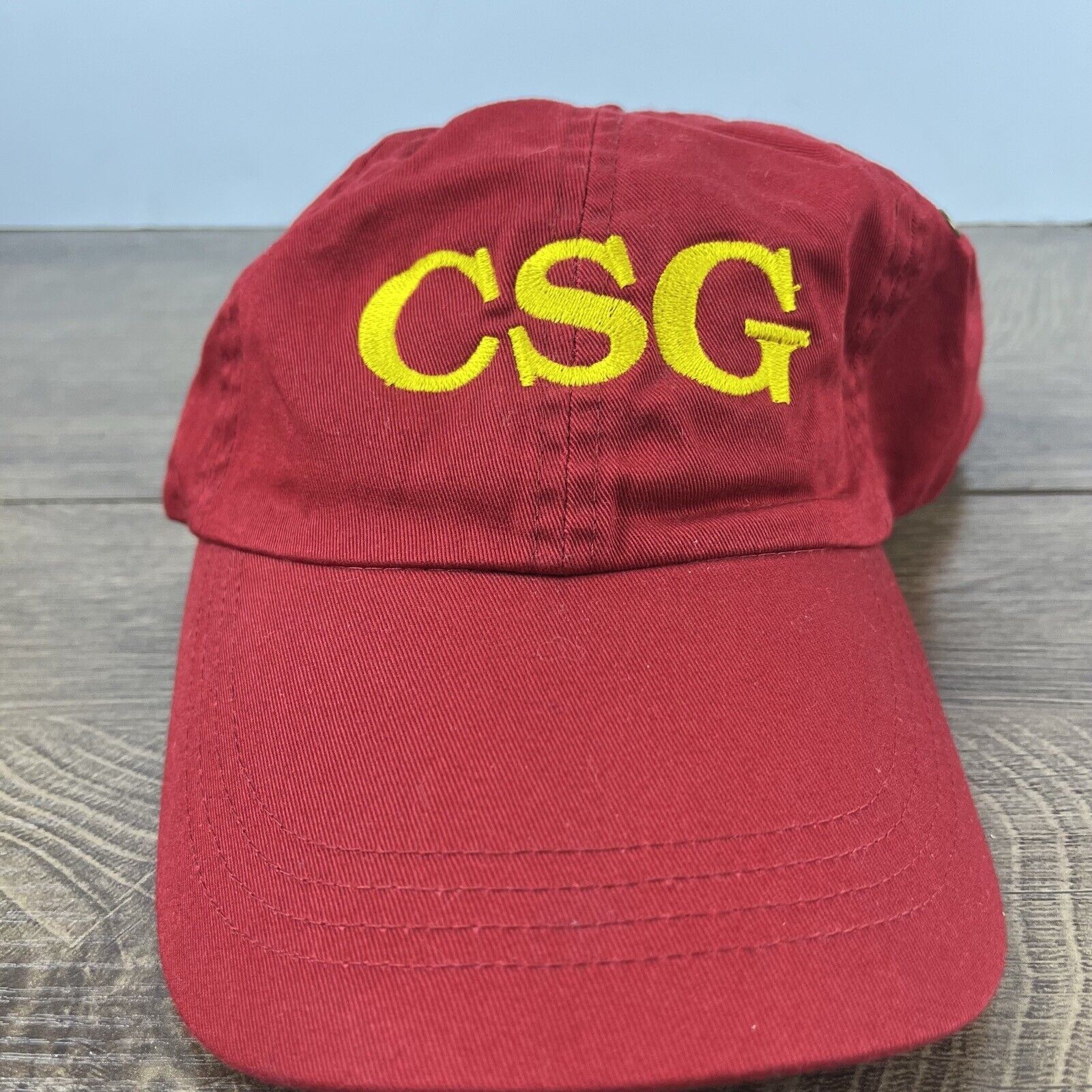 Other CSG Baseball Hat Red Cap Adjustable Hat Red Adult Fit Hat Size ONE SIZE - 3 Thumbnail
