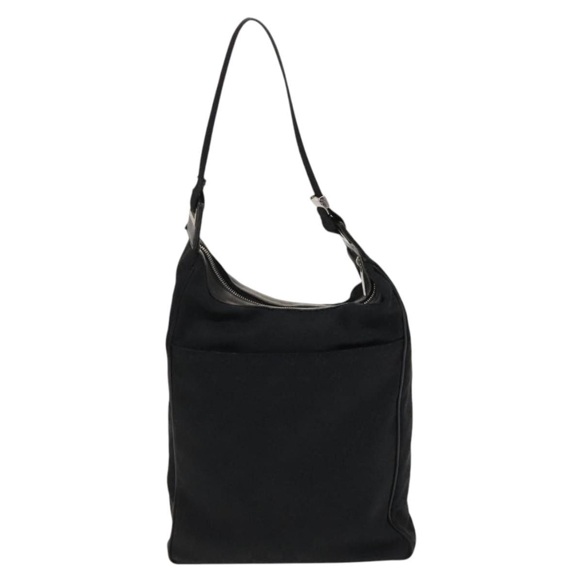 Gucci GUCCI GG Canvas Shoulder Bag Black Silver 019 019 Size ONE SIZE - 2 Thumbnail