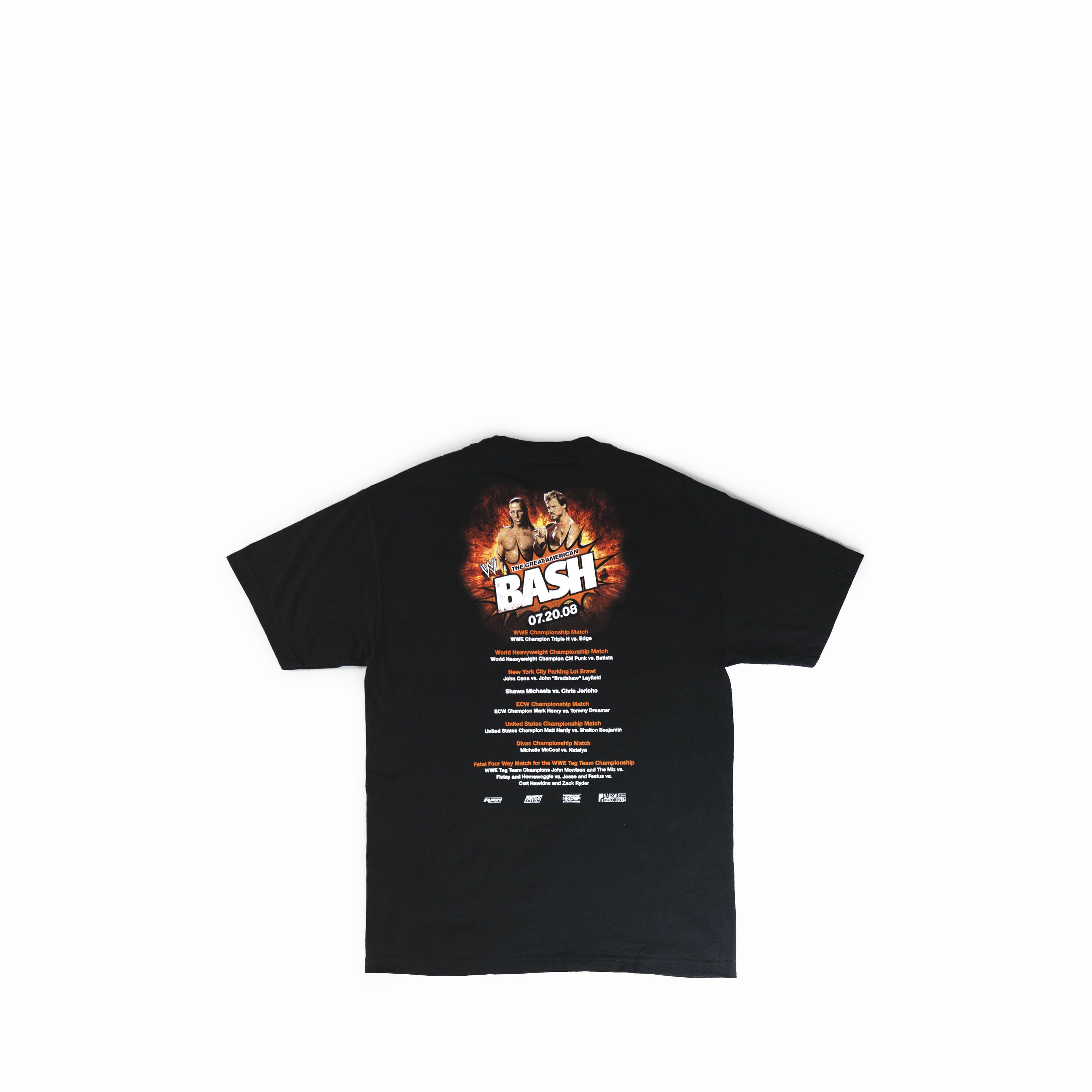 WCW/nWo × WWE × WWF Vintage 2008 WWE The Great American Bash PPV Tee Shirt Size US L / EU 52-54 / 3 - 2 Thumbnail