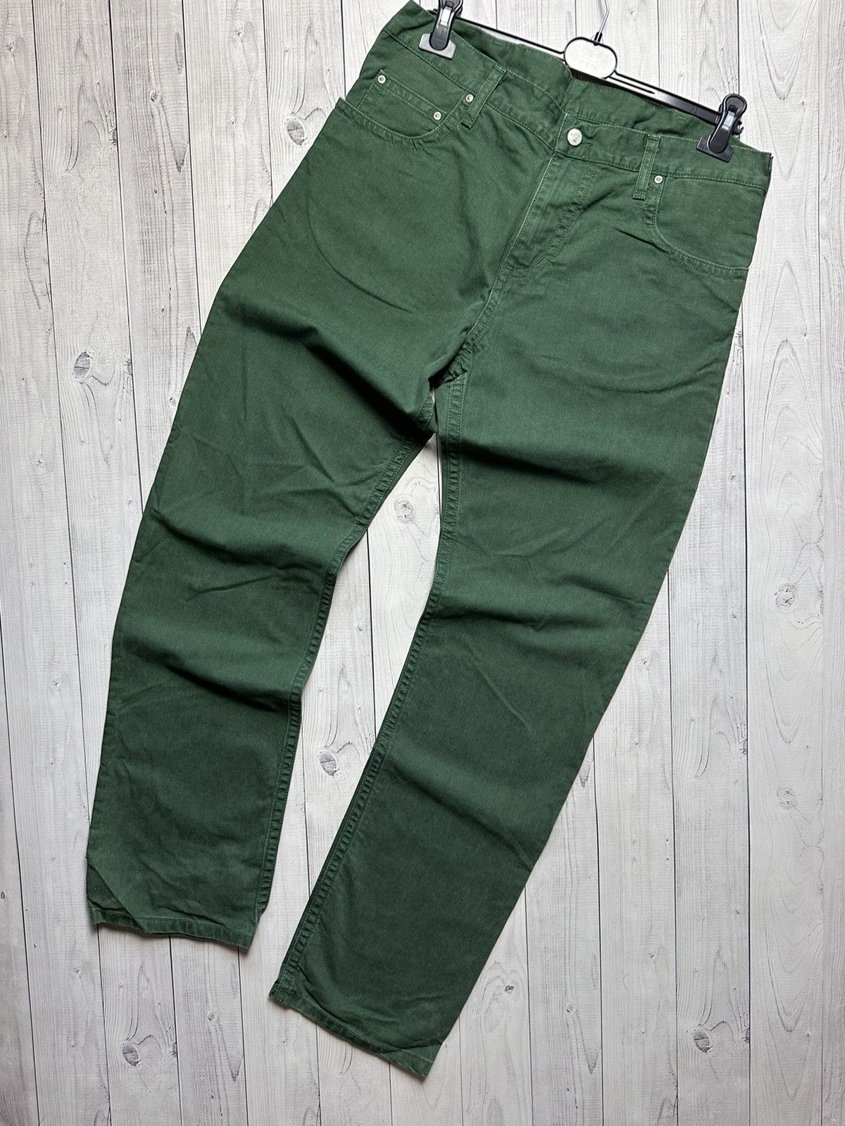 Carhartt Wip × Vintage Vintage Carhartt Wip green denim jeans size 33/34 Size US 33 - 4 Thumbnail