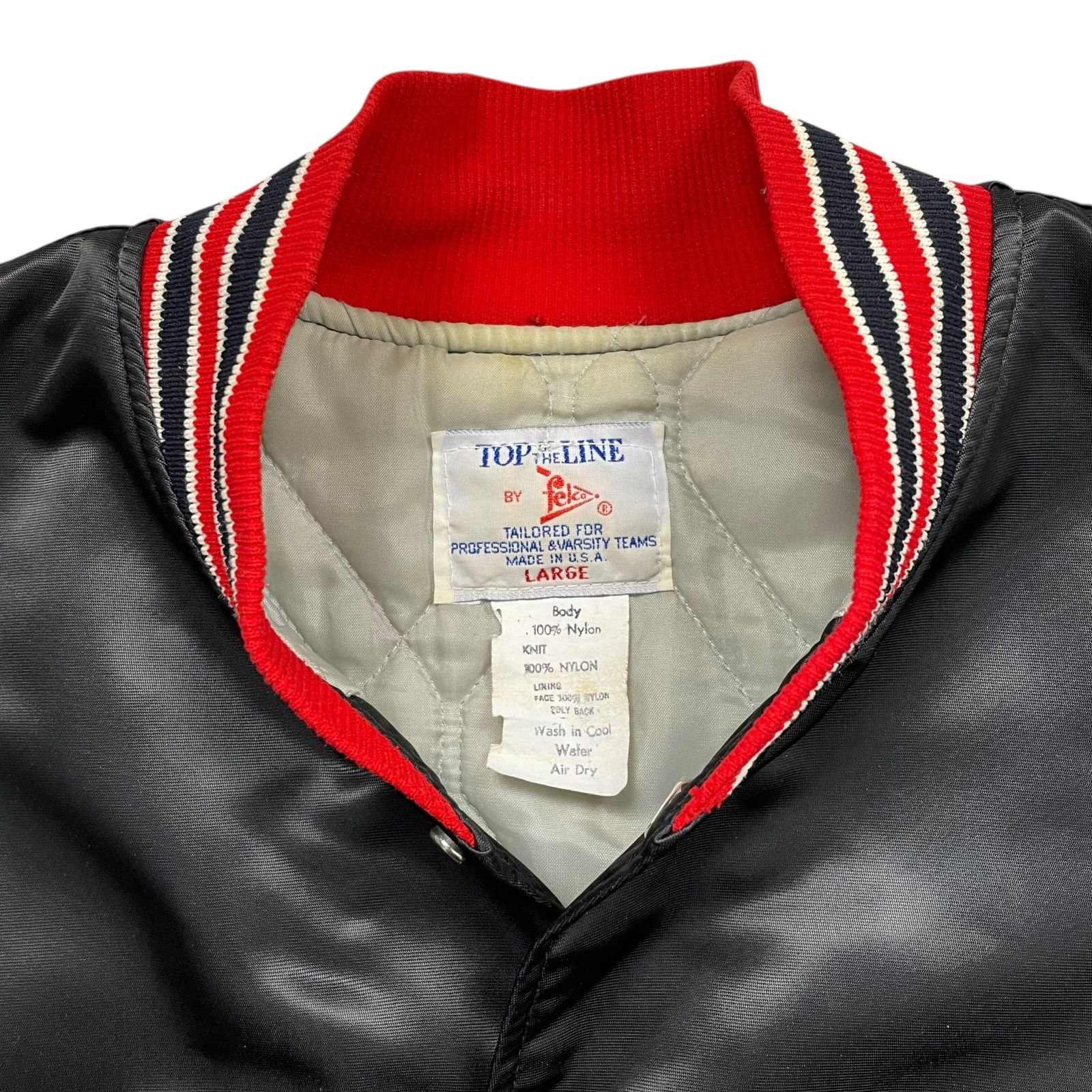 NCAA VTG 80s GEORGIA BULLDOGS FELCO SATIN BOMBER JACKET SIZE L Size US L / EU 52-54 / 3 - 4 Thumbnail