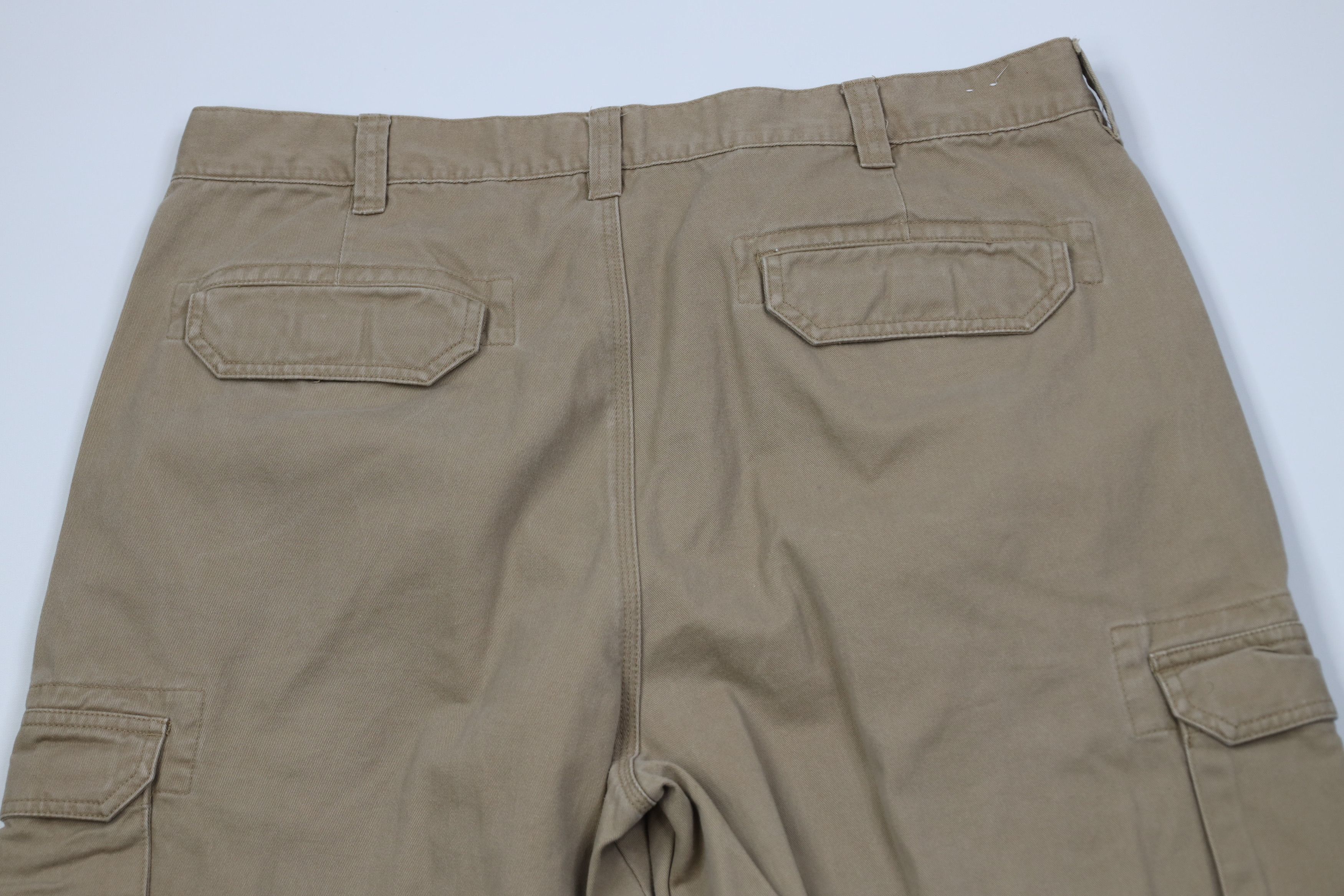 Cabelas Vintage Y2K Cabelas Baggy Wide Leg Cargo Pants Beige Cotton Size US 40 / EU 56 - 11 Thumbnail