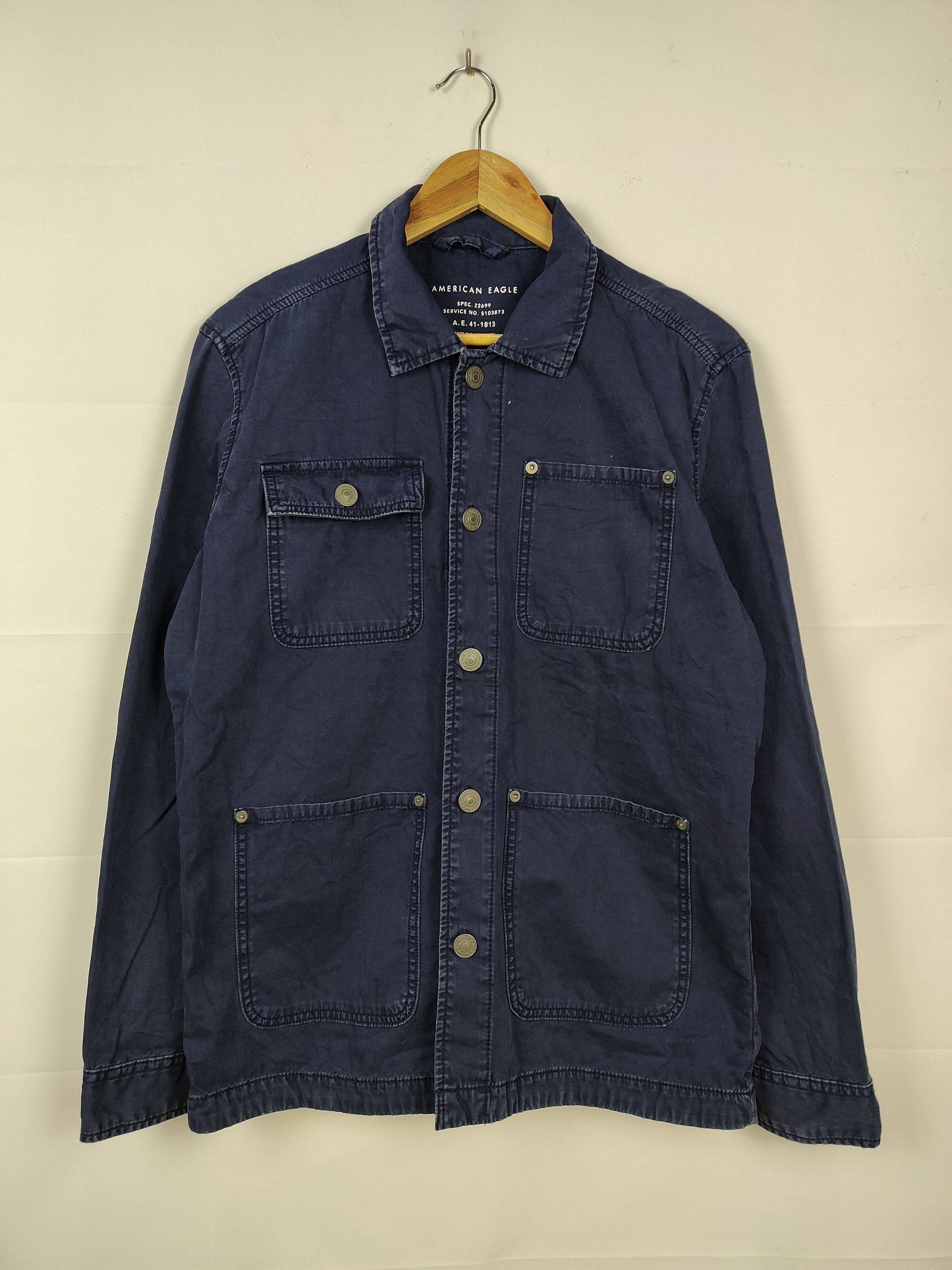 American Edition × General Research American Eagle Military Chore Jacket Size US S / EU 44-46 / 1 - 1 Thumbnail