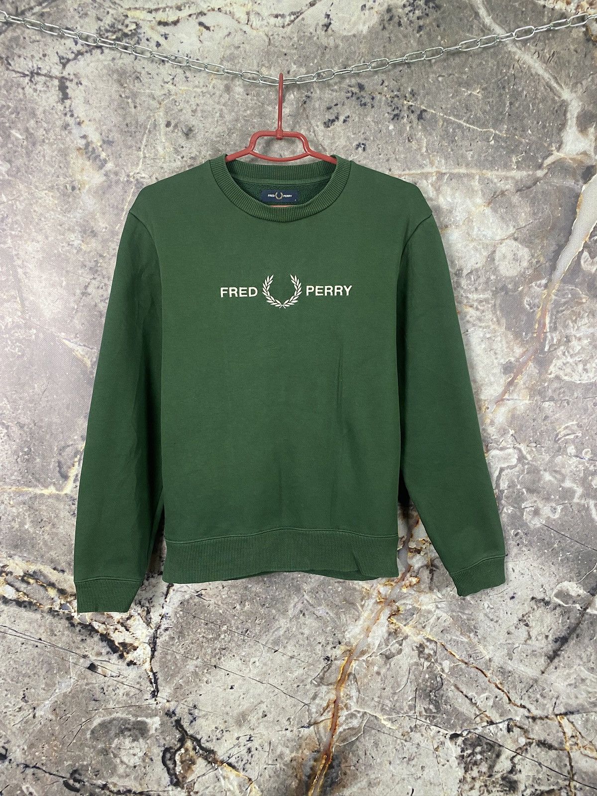 Fred Perry Men’s Fred Perry Big Logo Sweatshirt Vintage Size S Size US S / EU 44-46 / 1 - 1 Thumbnail