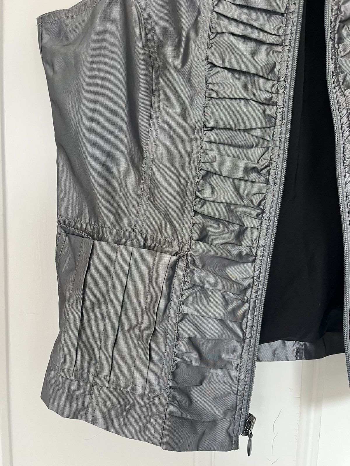 Japanese Brand Avant Garde Silver Vest With Rouching Size M / US 6-8 / IT 42-44 - 4 Thumbnail